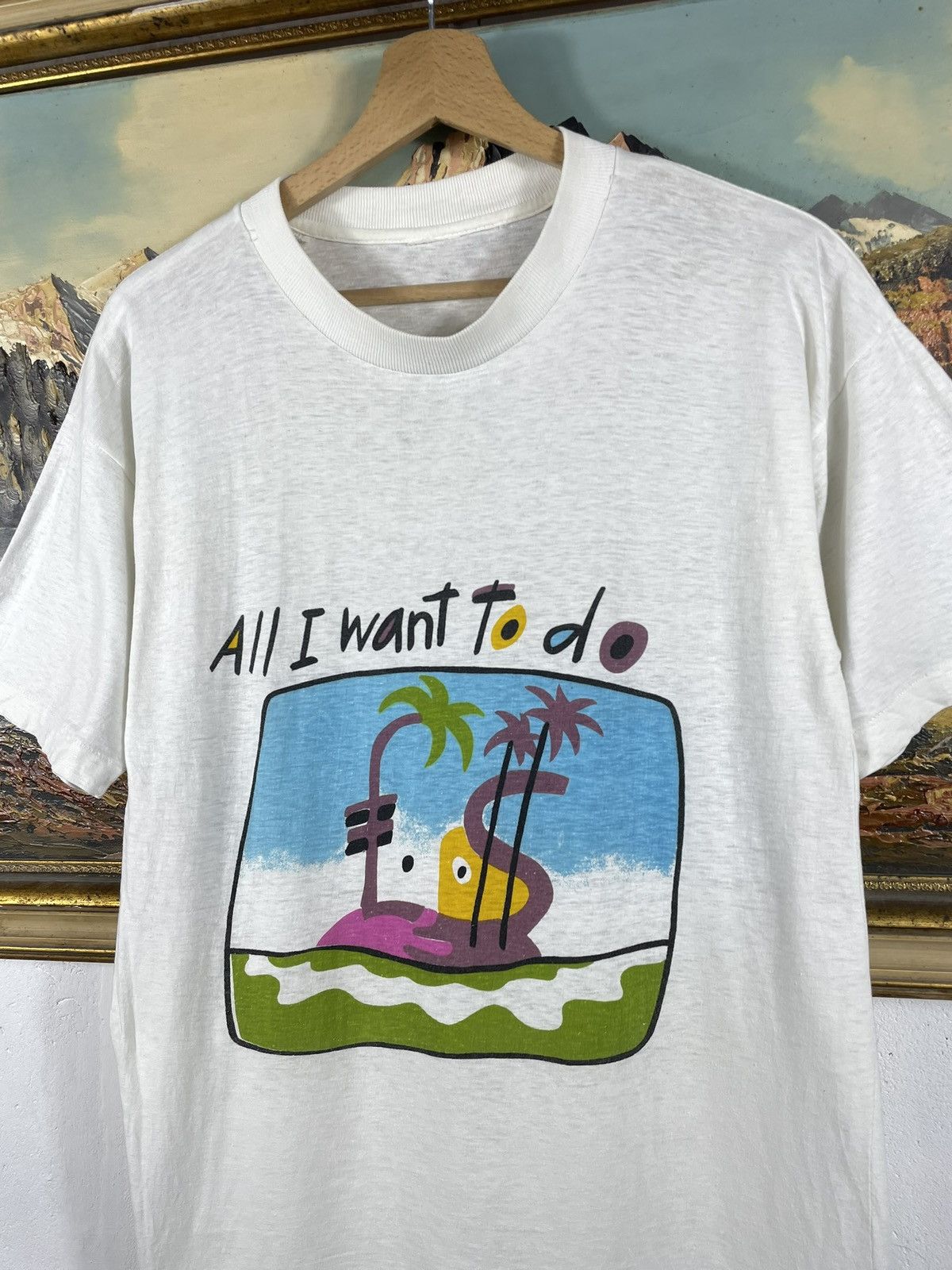 Vintage Vintage Retro 90s Humor All I Want T-Shirt Tees baggy Size US S / EU 44-46 / 1 - 4 Thumbnail