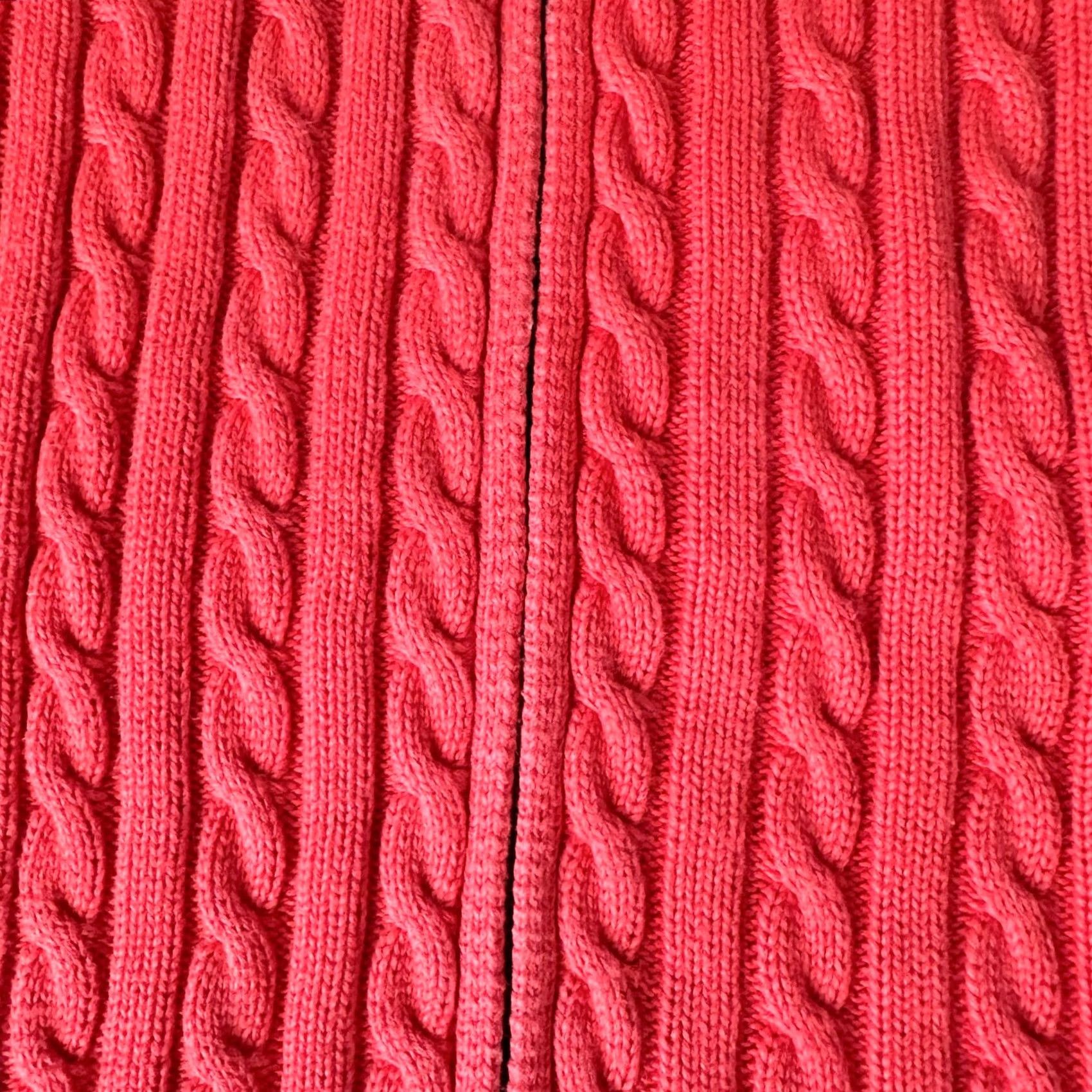 Vintage VINTAGE L.L. Bean Sweater Womens Plus Size 1X Pink Zip Up Fisherman Knit Casual 80s 90s Womens Size XL / US 12-14 / IT 48-50 - 6 Thumbnail