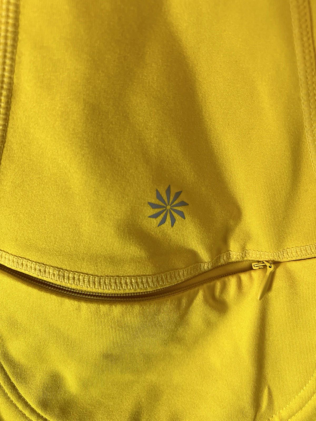Designer Athleta Tech Half Zip Yellow, Medium Run Workout jacket Size M / US 6-8 / IT 42-44 - 8 Thumbnail