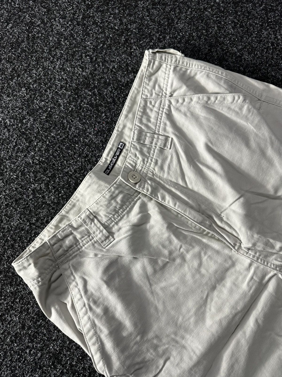 Quiksilver × Vintage 🚨Vintage Quicksilver CARGO BEIGE Japanese Surf style Shorts Size US 32 / EU 48 - 5 Thumbnail