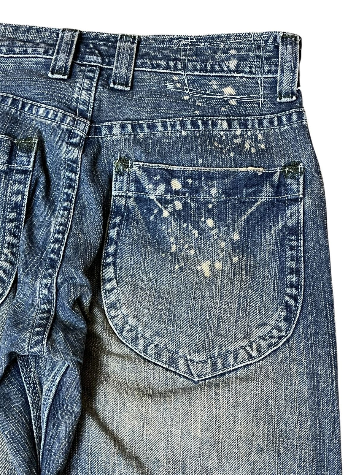 Japanese Brand Sick 90s japanese denim GL HEART mud wash dirty faded jeans Size US 31 - 6 Thumbnail