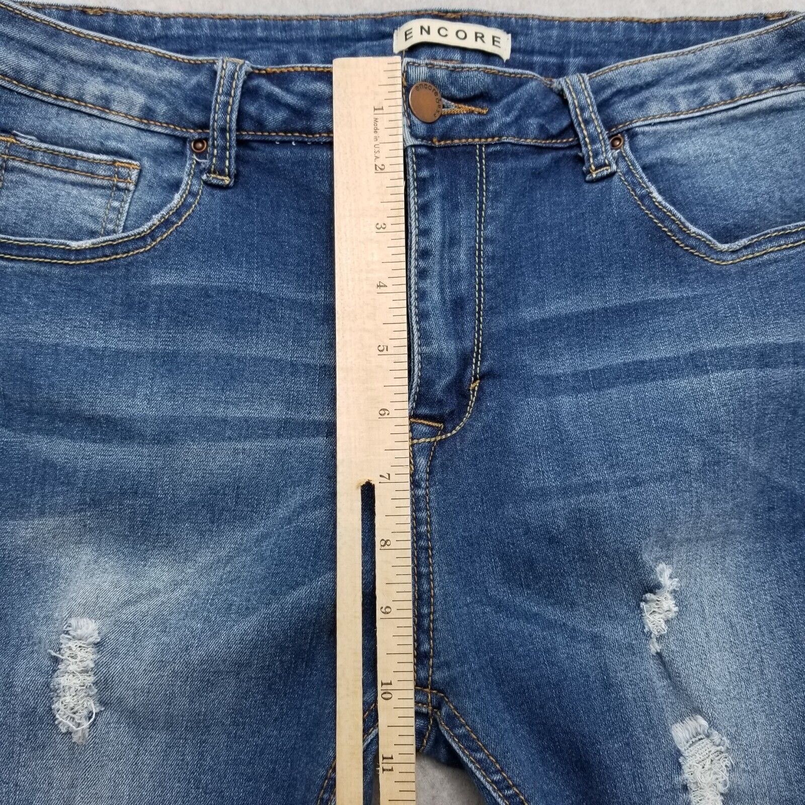 Other Encore Jeans Womens 30x26 Blue Slim High Rise Casual Size 30" / US 8 / IT 44 - 9 Thumbnail