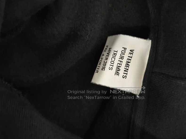 Vetements Vetements Classic Flame Letter Hooded Sweatshirt Size US XS / EU 42 / 0 - 4 Thumbnail