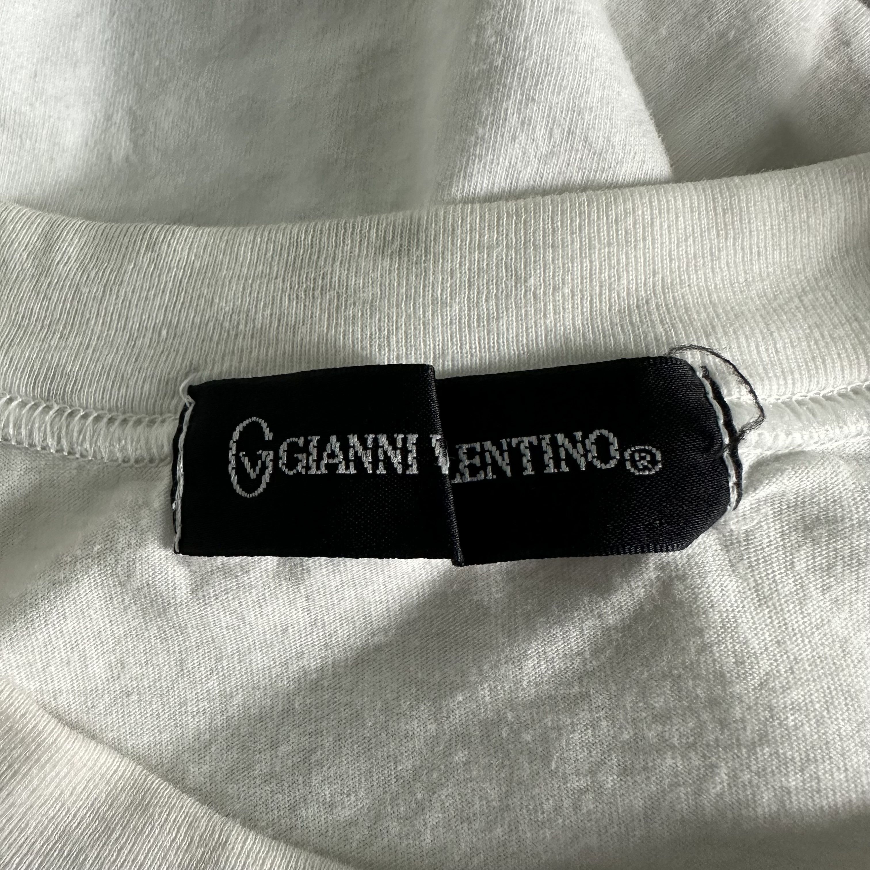 Gianni Valentino 🔥RARE🔥Vtg Gianni Valentino Stripes T-shirt Single Stich Size US L / EU 52-54 / 3 - 6 Thumbnail