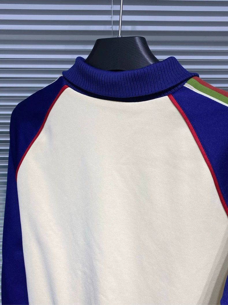 Gucci Gucci Blue and white stitching red and green stripes logo e Size US XL / EU 56 / 4 - 8 Thumbnail