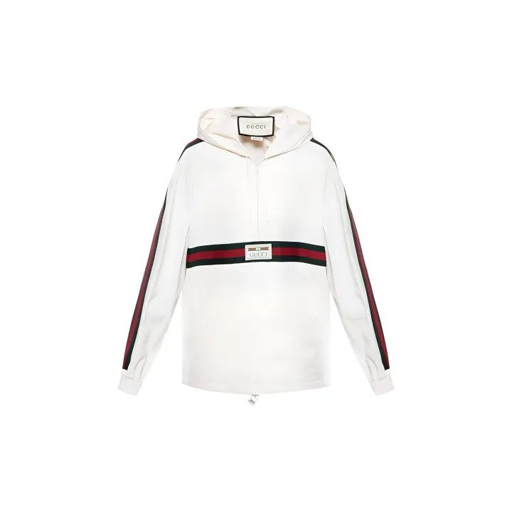 Gucci Gucci Logo Half-Zip Hooded Jacket for Men Size US M / EU 48-50 / 2 - 1 Thumbnail