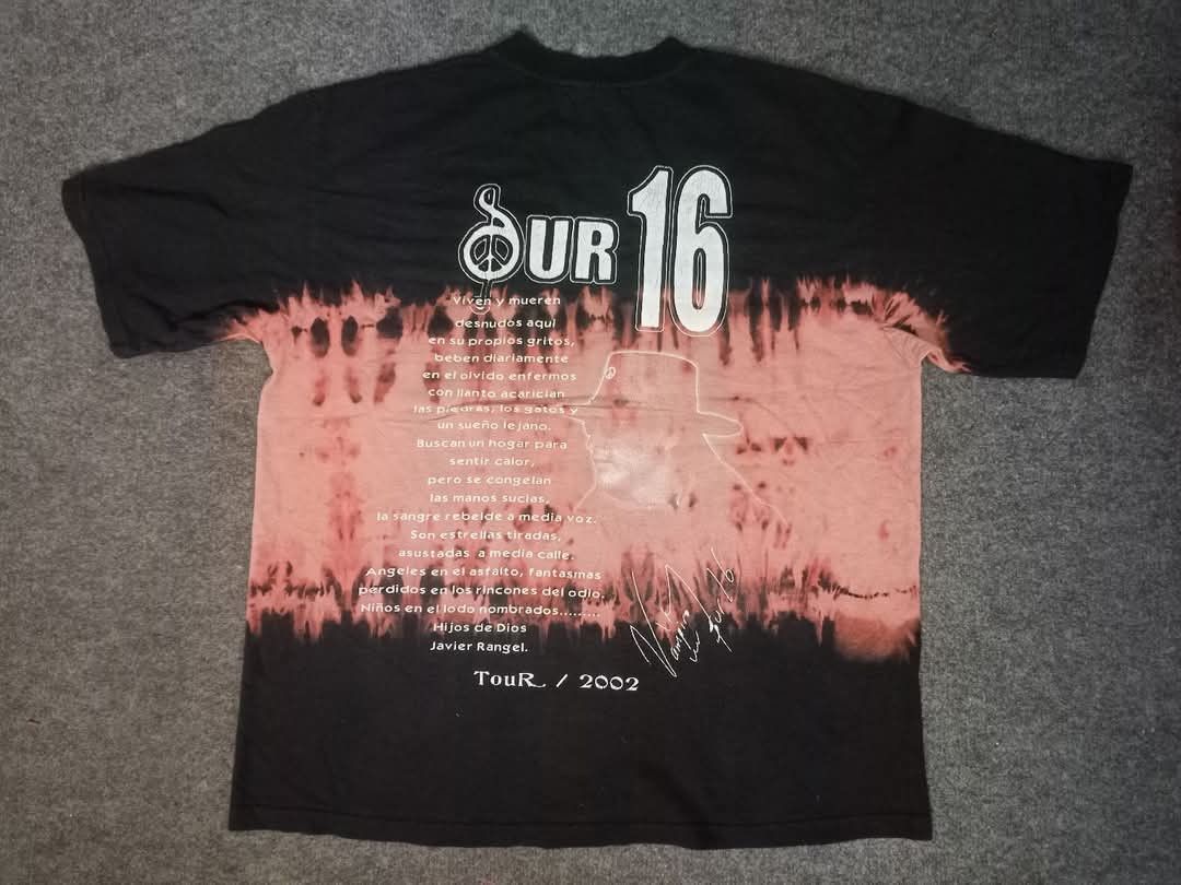 Band Tees Vintage Band Sur 16 Tour 02 Acid Wash Signature Embroidery Size US XL / EU 56 / 4 - 12 Thumbnail