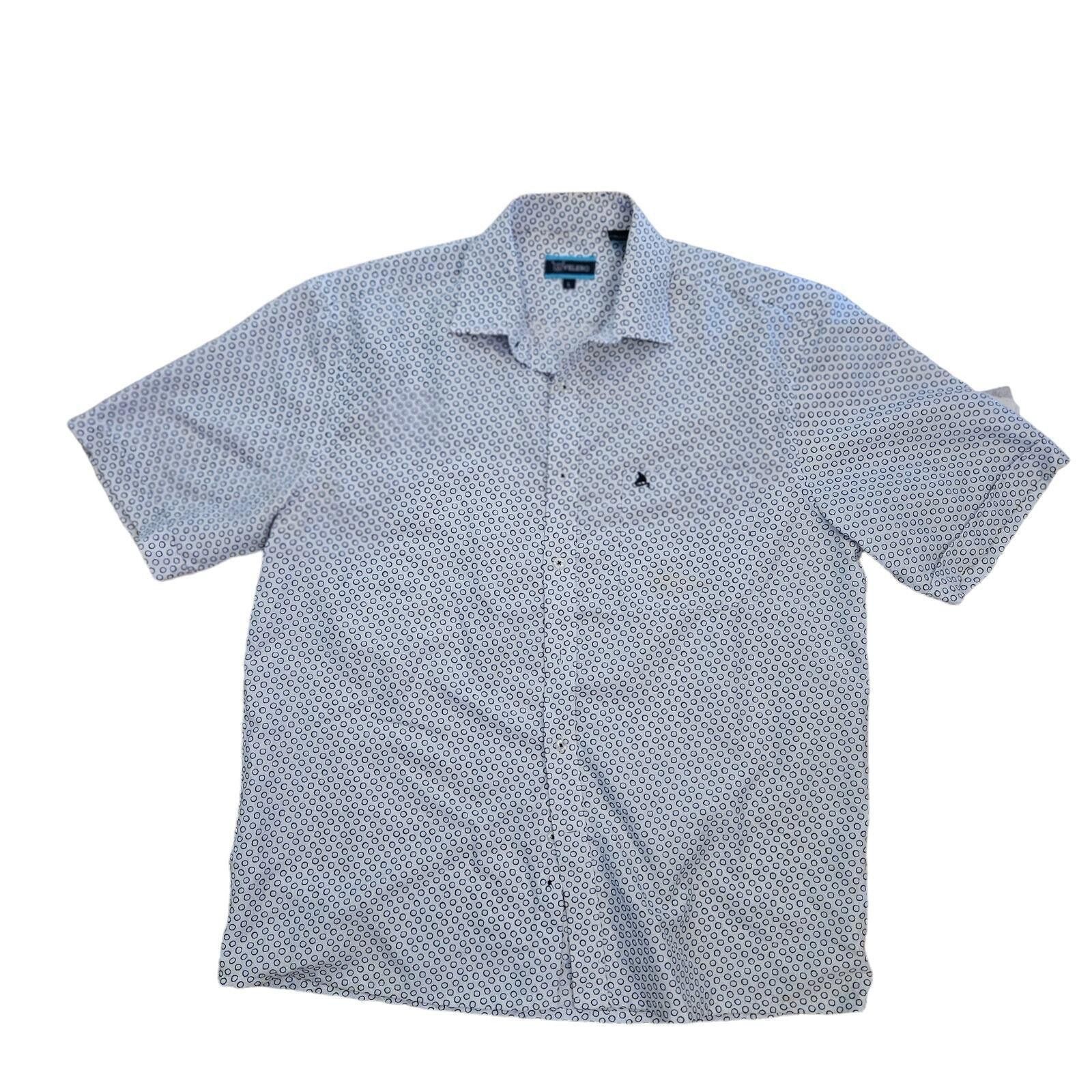 Designer Velero Button-Up Shirt Circle Print Black & White Size Large Size US L / EU 52-54 / 3 - 1 Thumbnail