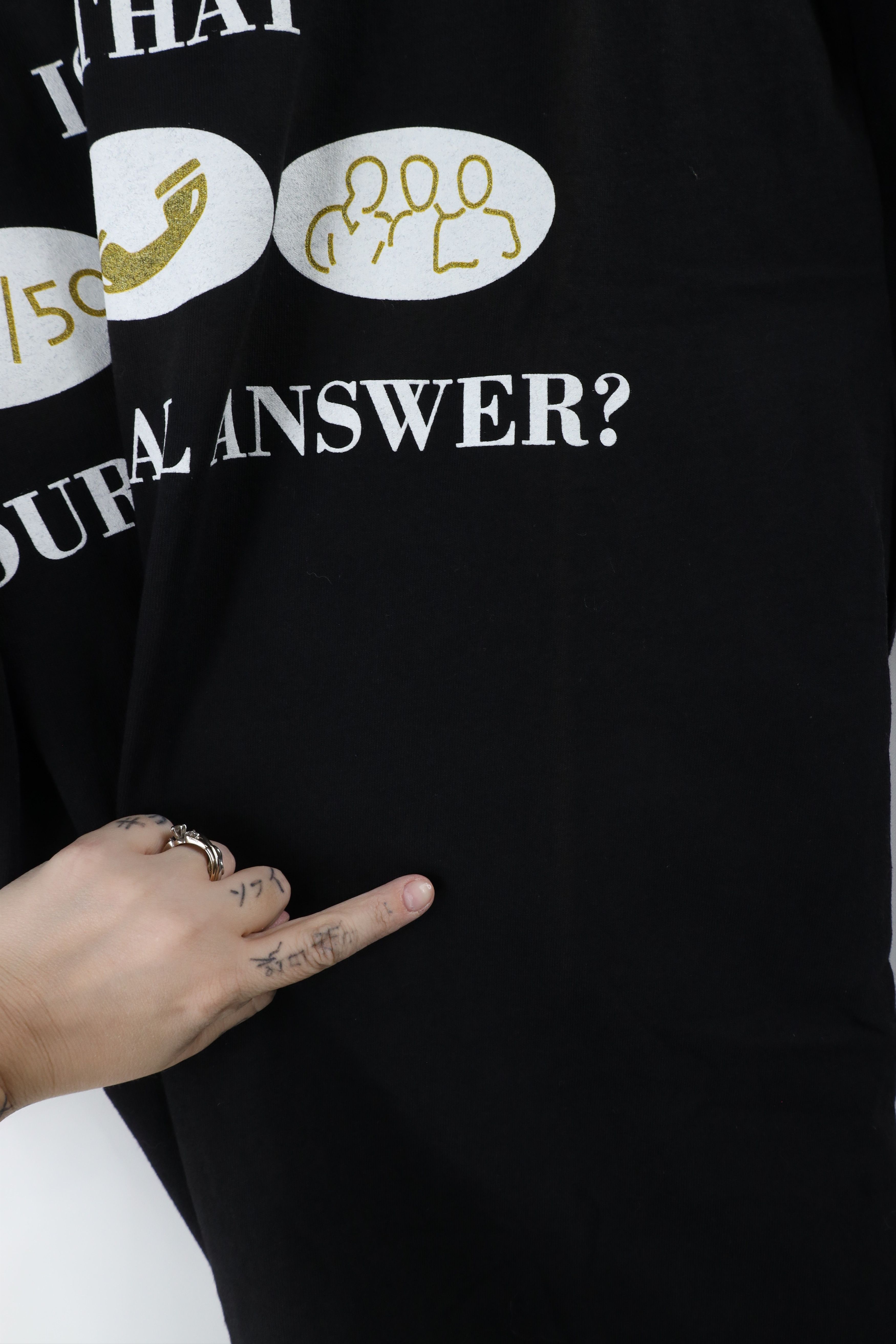 Vintage Vintage 90s Answer Who Wants to Be A Millionaire T-Shirt Size US XL / EU 56 / 4 - 6 Thumbnail