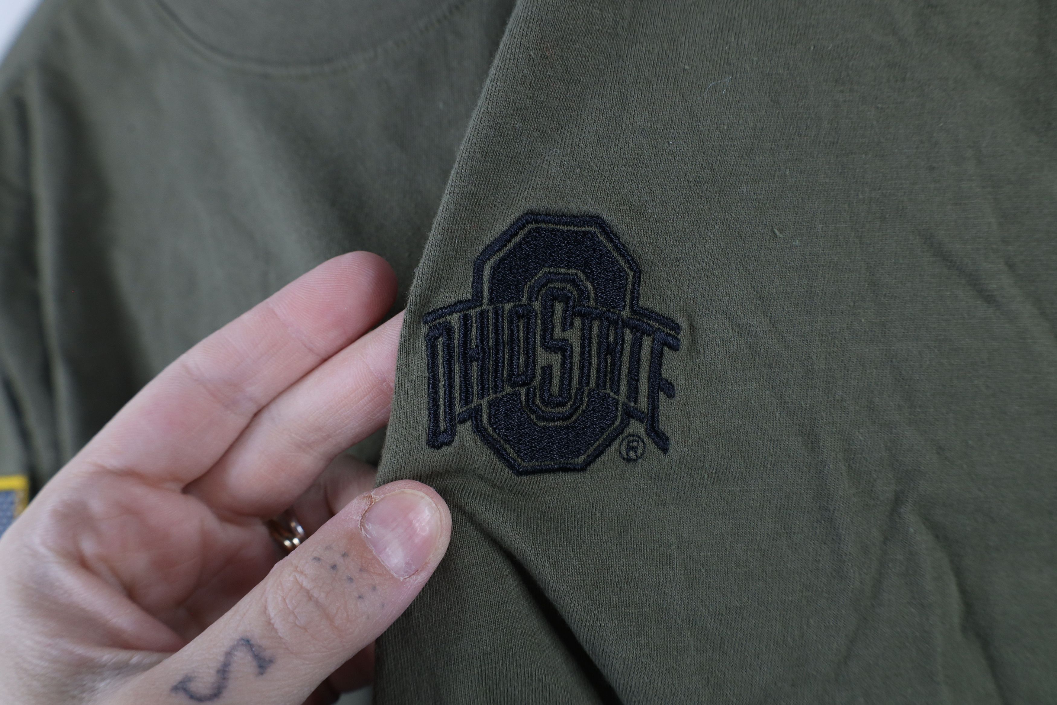 Nike × Vintage Nike To Service Ohio State University Long Sleeve T-Shirt Size US L / EU 52-54 / 3 - 4 Thumbnail