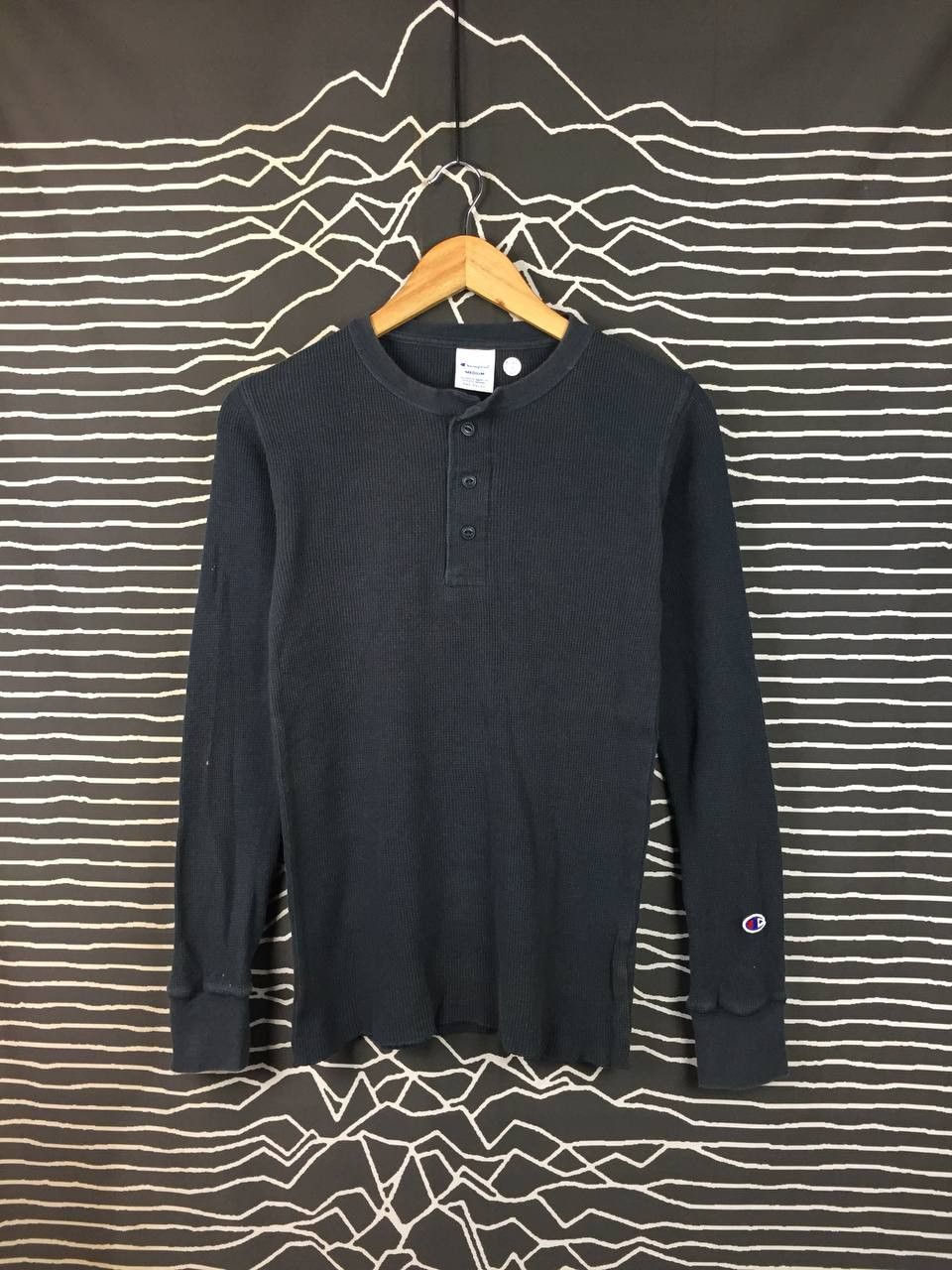 Champion Champion Authentic Waffle Thermal Henley Long Sleeve Tee Size US S / EU 44-46 / 1 - 2 Thumbnail