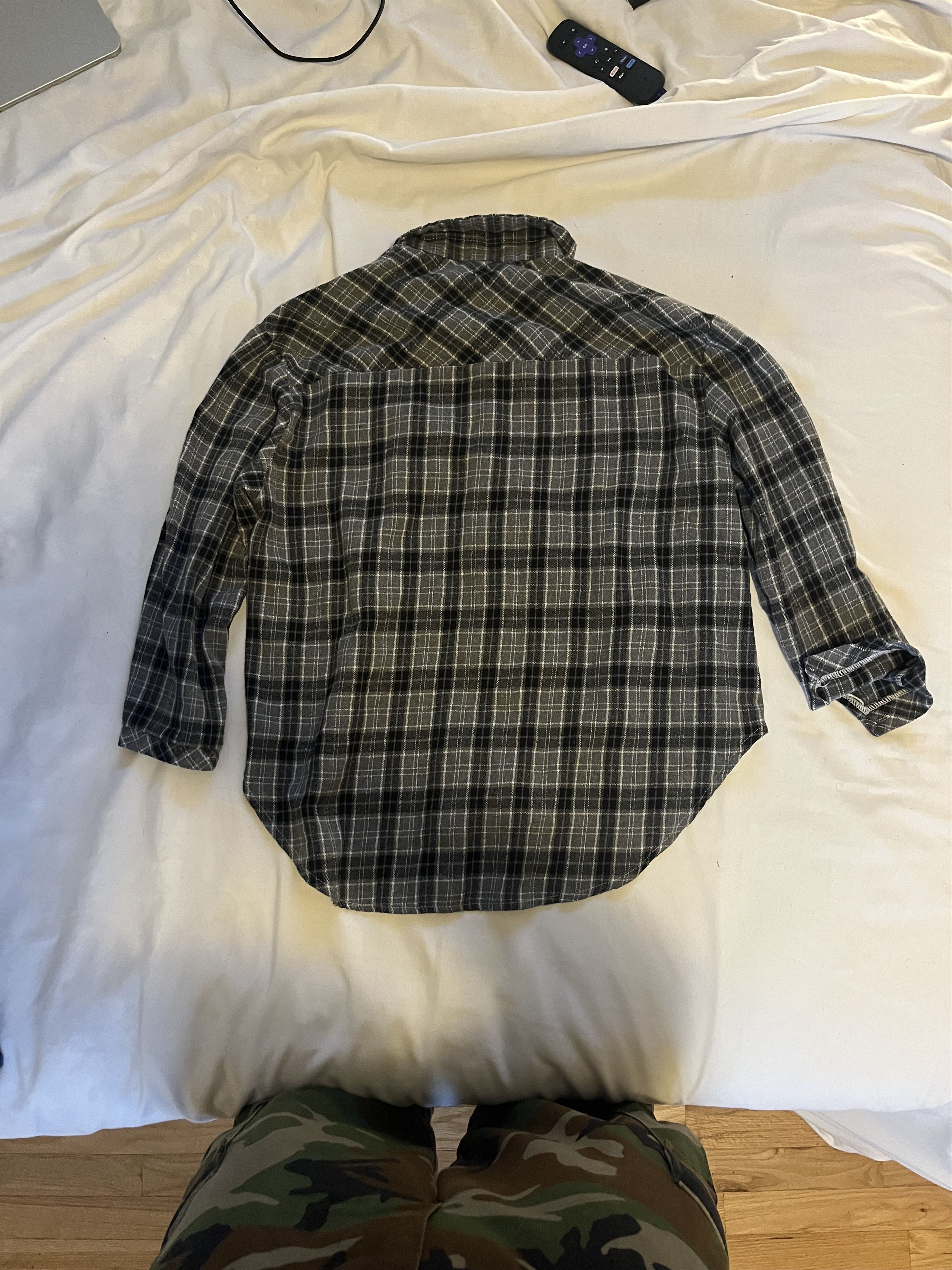 Other Happiness Brand Gray and Black Plaid Button Down Shirt Size M / US 6-8 / IT 42-44 - 3 Thumbnail
