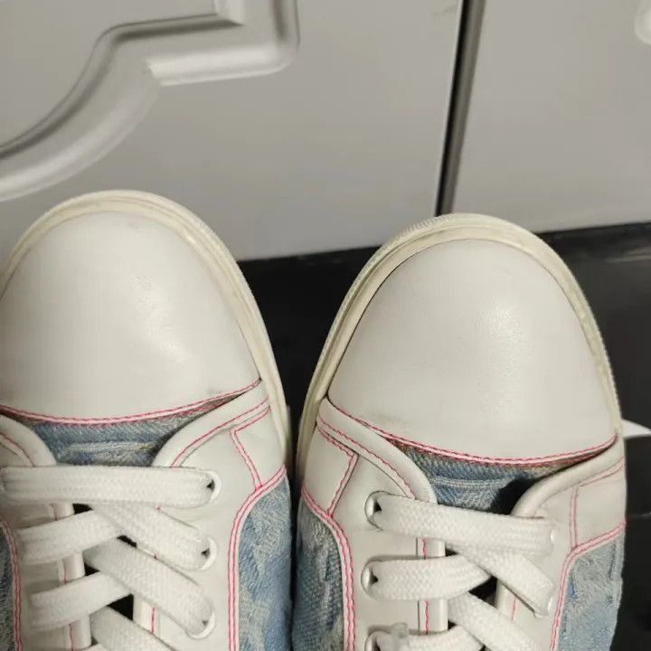 Louis Vuitton Louis Vuitton Denim Low-Top Sneakers -2508 Size US 5.5 / EU 38 - 4 Thumbnail