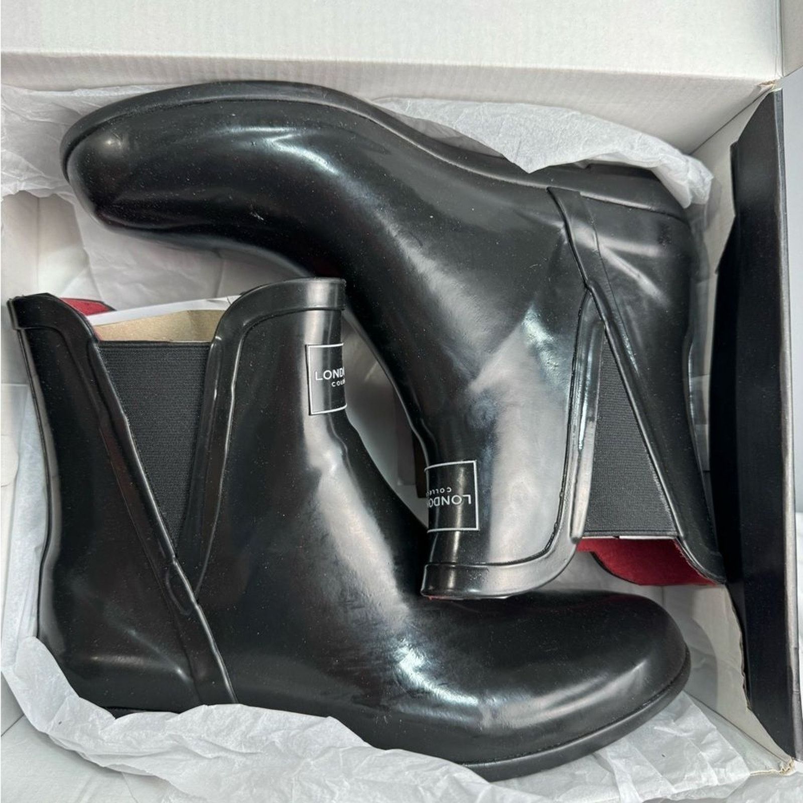 London Fog London Fog Women’s Rain Boot size 8 Waterproof NEW #K249 Size US 8 / IT 38 - 9 Thumbnail