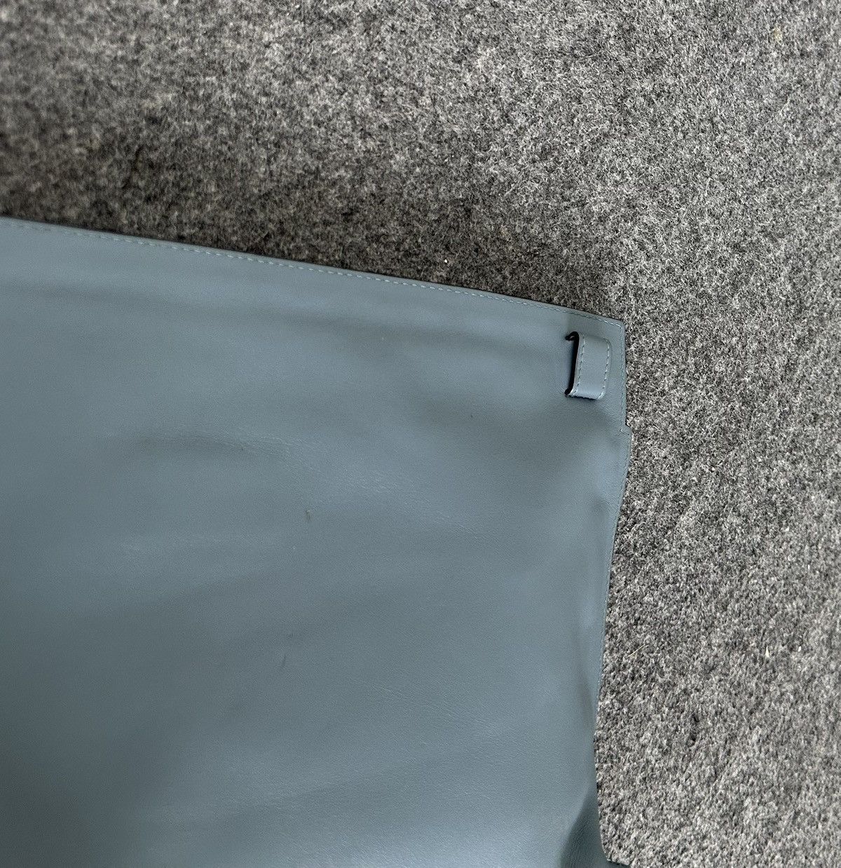 Loewe Loewe - T Pouch Leather Clutch Bag - Blue Size ONE SIZE - 8 Thumbnail