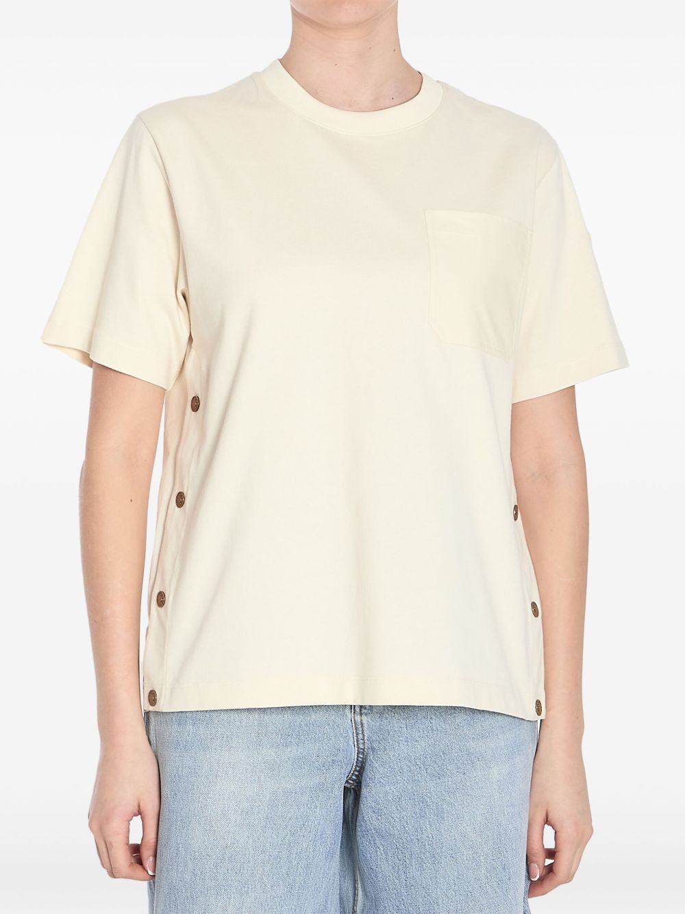 Moncler LOGO COTTON T-SHIRT Size XS / US 0-2 / IT 36-38 - 1 Thumbnail