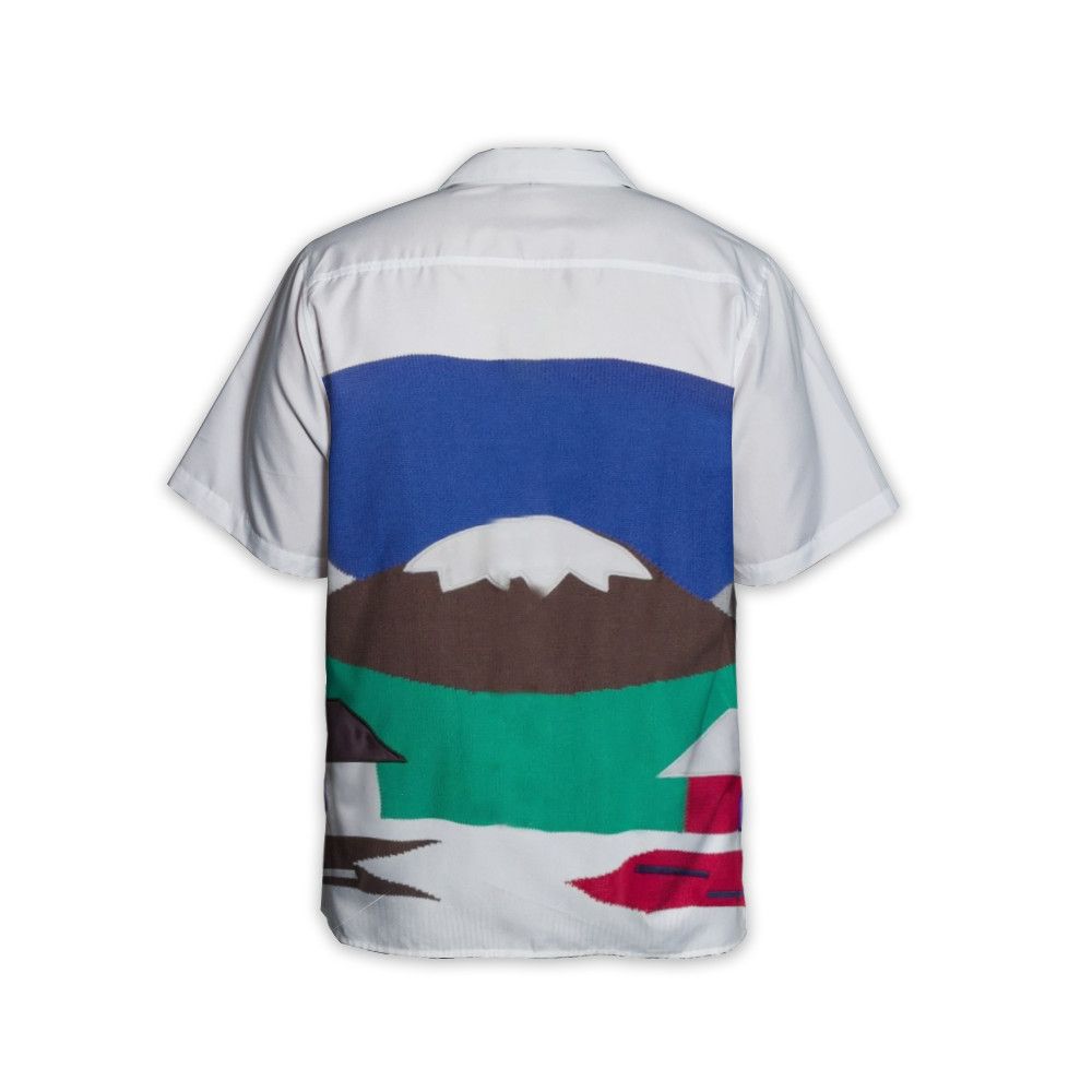 Designer Intarsia-Knit Short-Sleeve Shirt Size US M / EU 48-50 / 2 - 4 Thumbnail