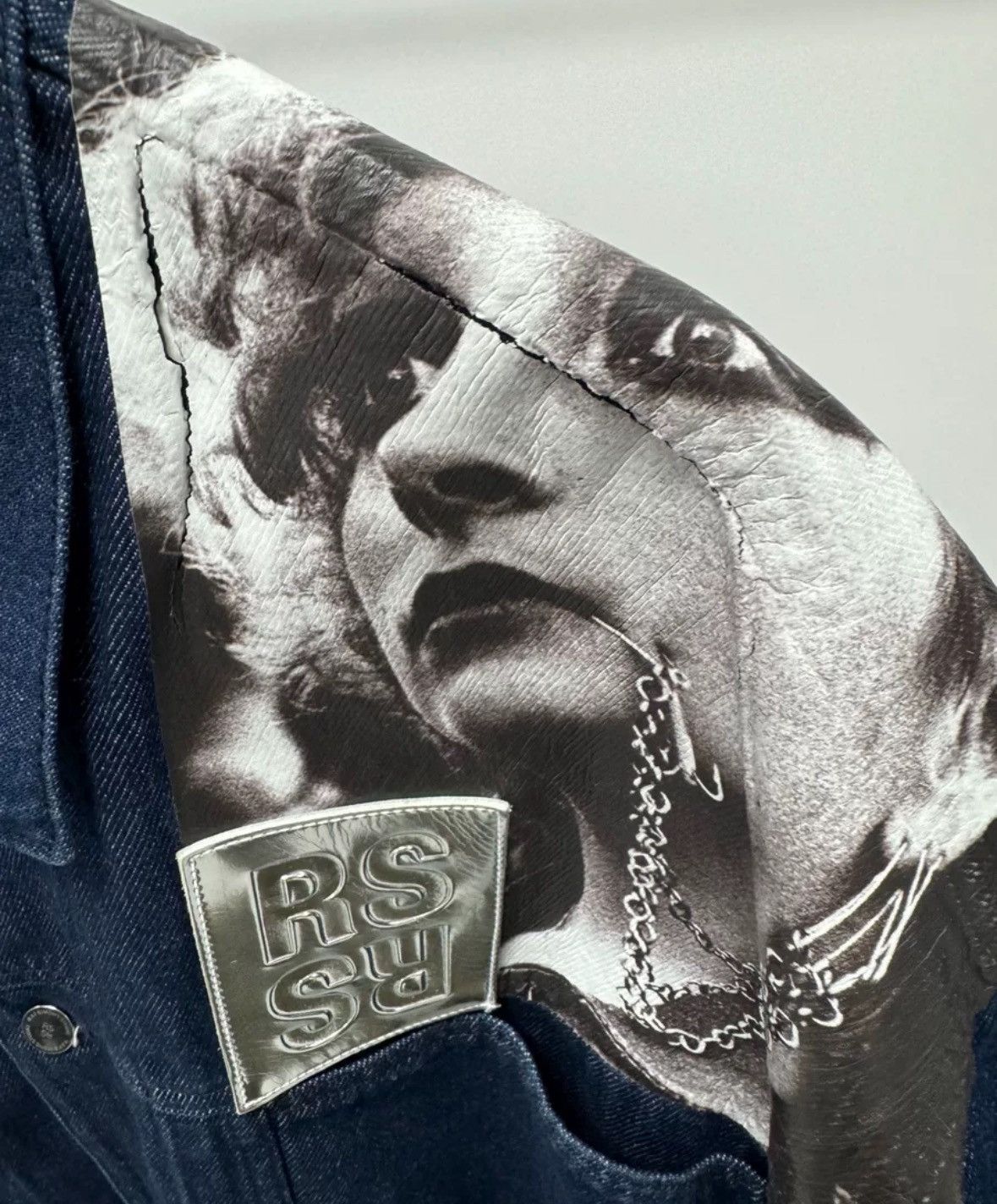 Raf Simons RAF SIMONS 19ss portrait blue denim jacket2412-Nextarrow Size US S / EU 44-46 / 1 - 3 Thumbnail