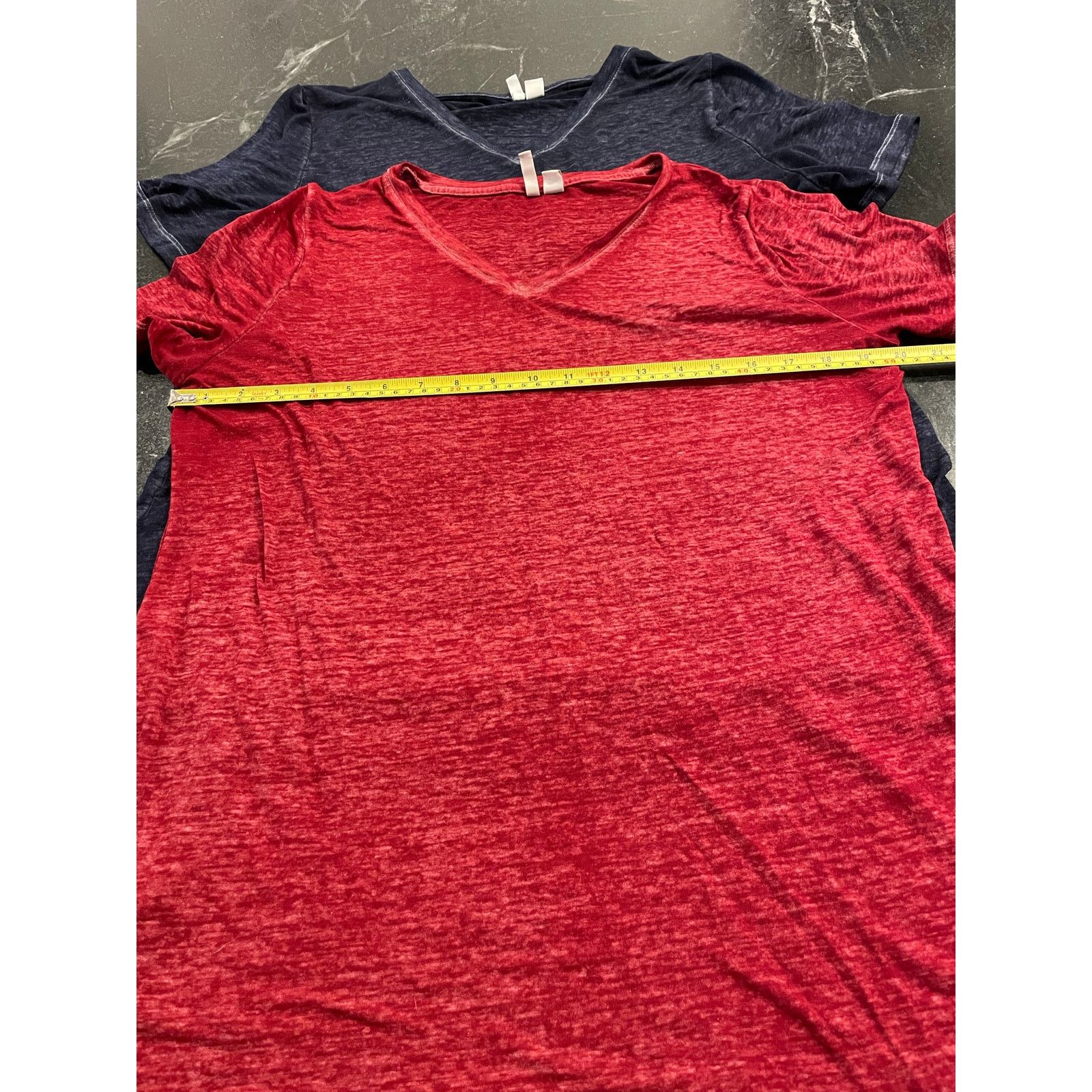 Other CATO 3 ladies tees, navy, red and white with peace sign. LG Size L / US 10 / IT 46 - 12 Thumbnail