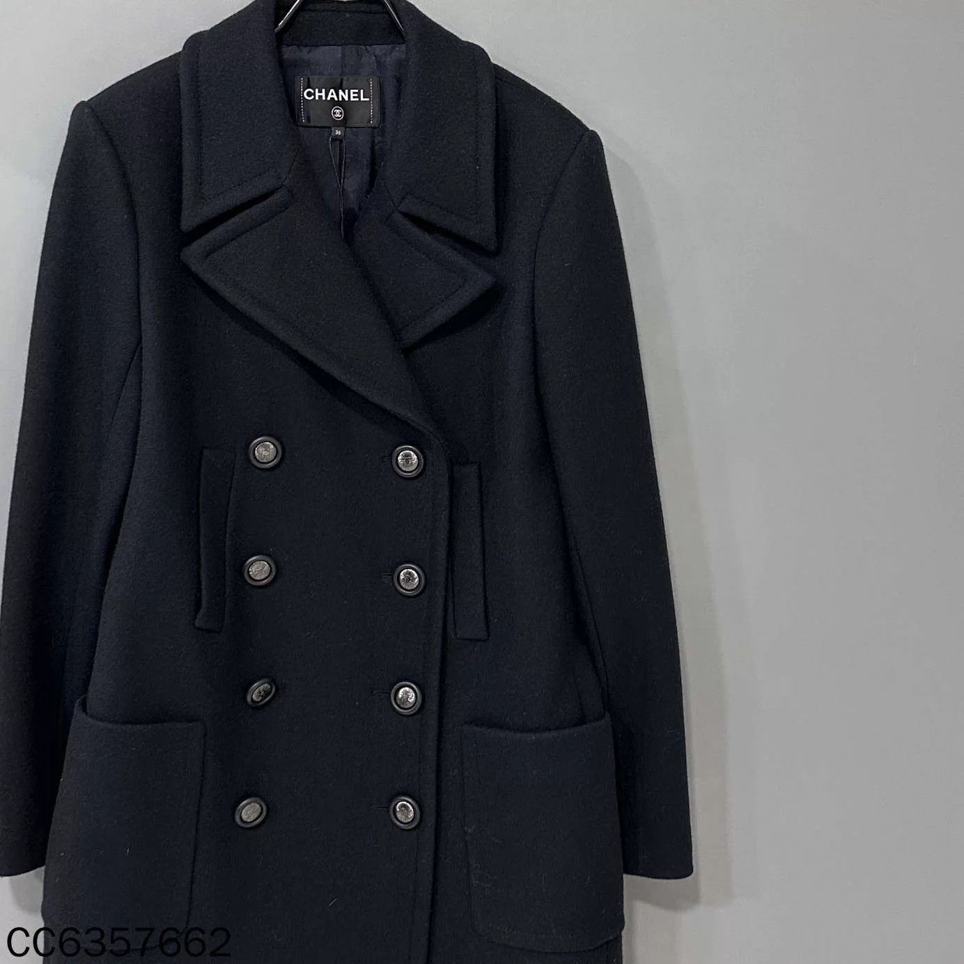 Chanel Chanel Double-Breasted College Navy Overcoat Size 36 Size XS / US 0-2 / IT 36-38 - 2 Thumbnail