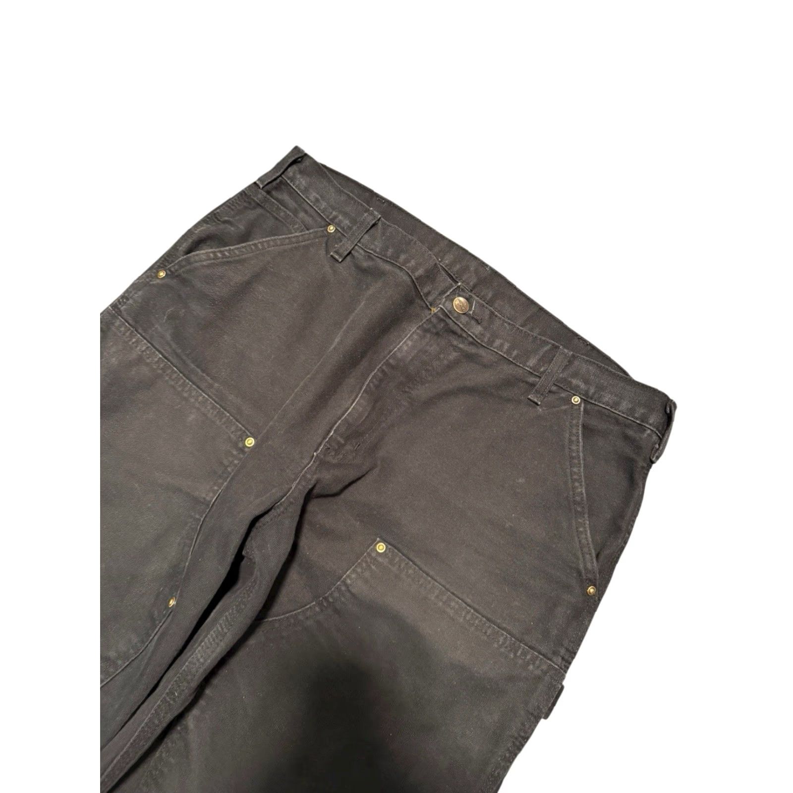 Carhartt Carhartt Pants Men 36x30 Black Double Knee Carpenter Cargo B136 BLK Loose Fit Size US 36 / EU 52 - 6 Thumbnail