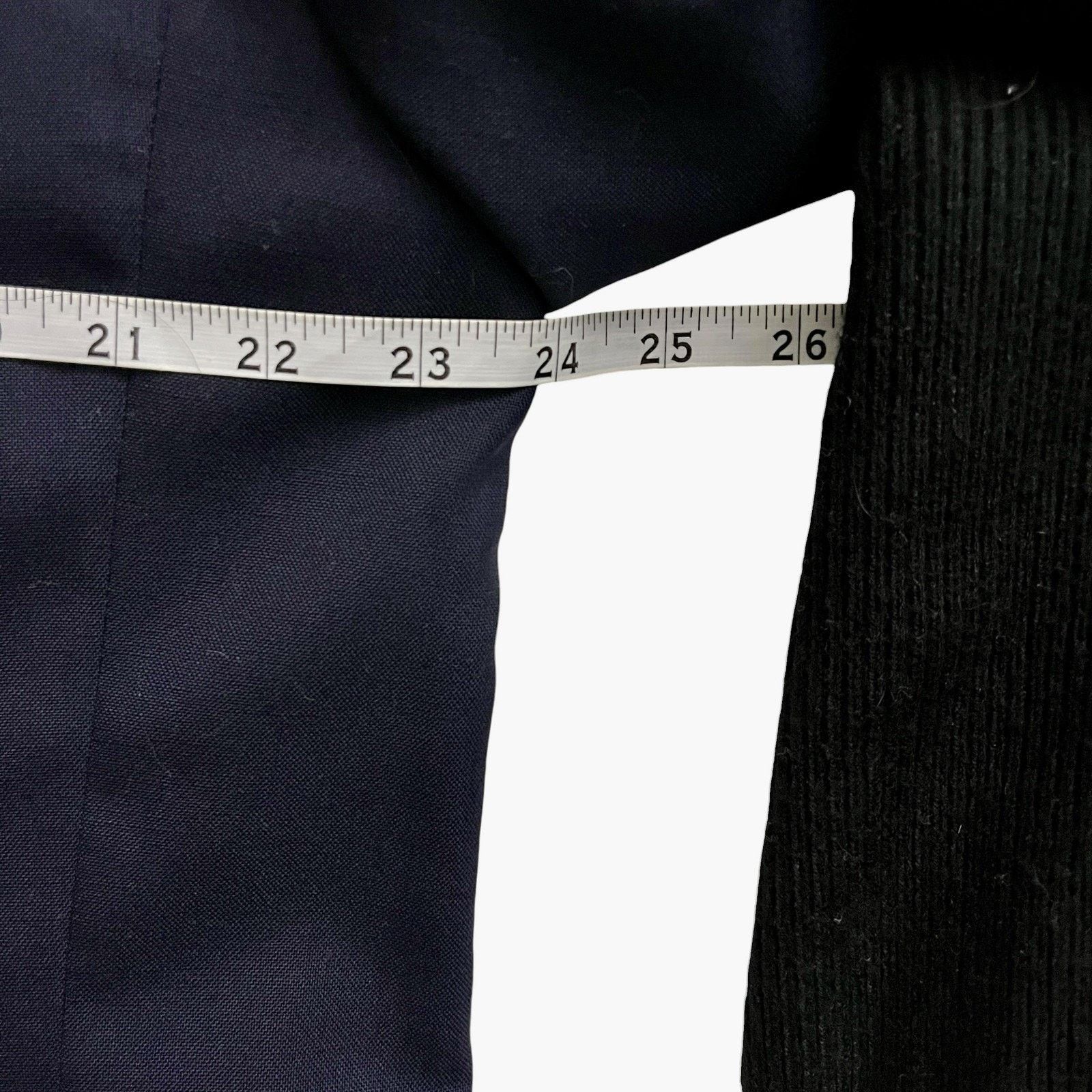 Oscar De La Renta Oscar De La Renta Navy Blue Wool Blazer 41R Tailored Luxury Size 42R - 6 Thumbnail