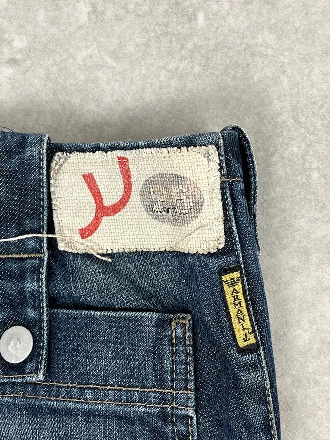 Armani 2000s Armani Blue Faded Denim Cargo Jeans Size US 32 / EU 48 - 10 Thumbnail