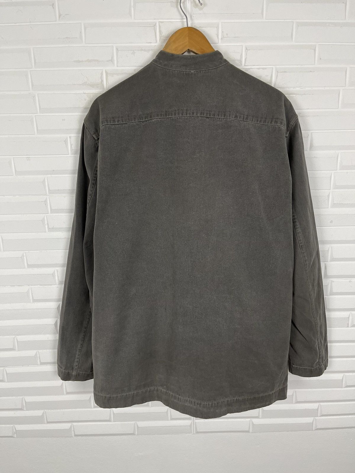Issey Miyake Vintage ISSEY MIYAKE Classic Mandarin Shirt Size US L / EU 52-54 / 3 - 4 Thumbnail