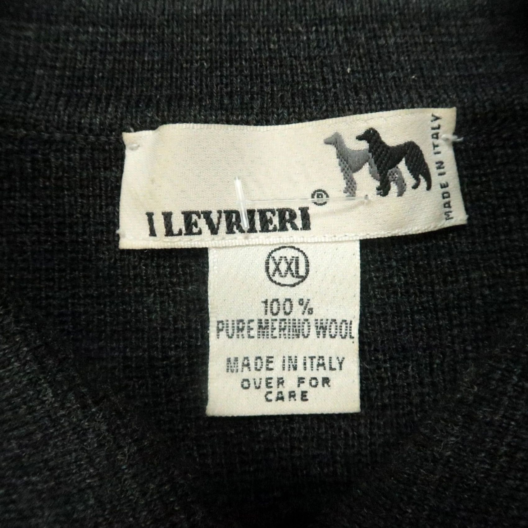 Vintage VINTAGE I Levrieri Sweater Mens 2XL Charcoal Gray Merino Wool Pullover Collared Italy Wool Merino Regular Knit Autumn Winter Mens Size US XXL / EU 58 / 5 - 3 Thumbnail