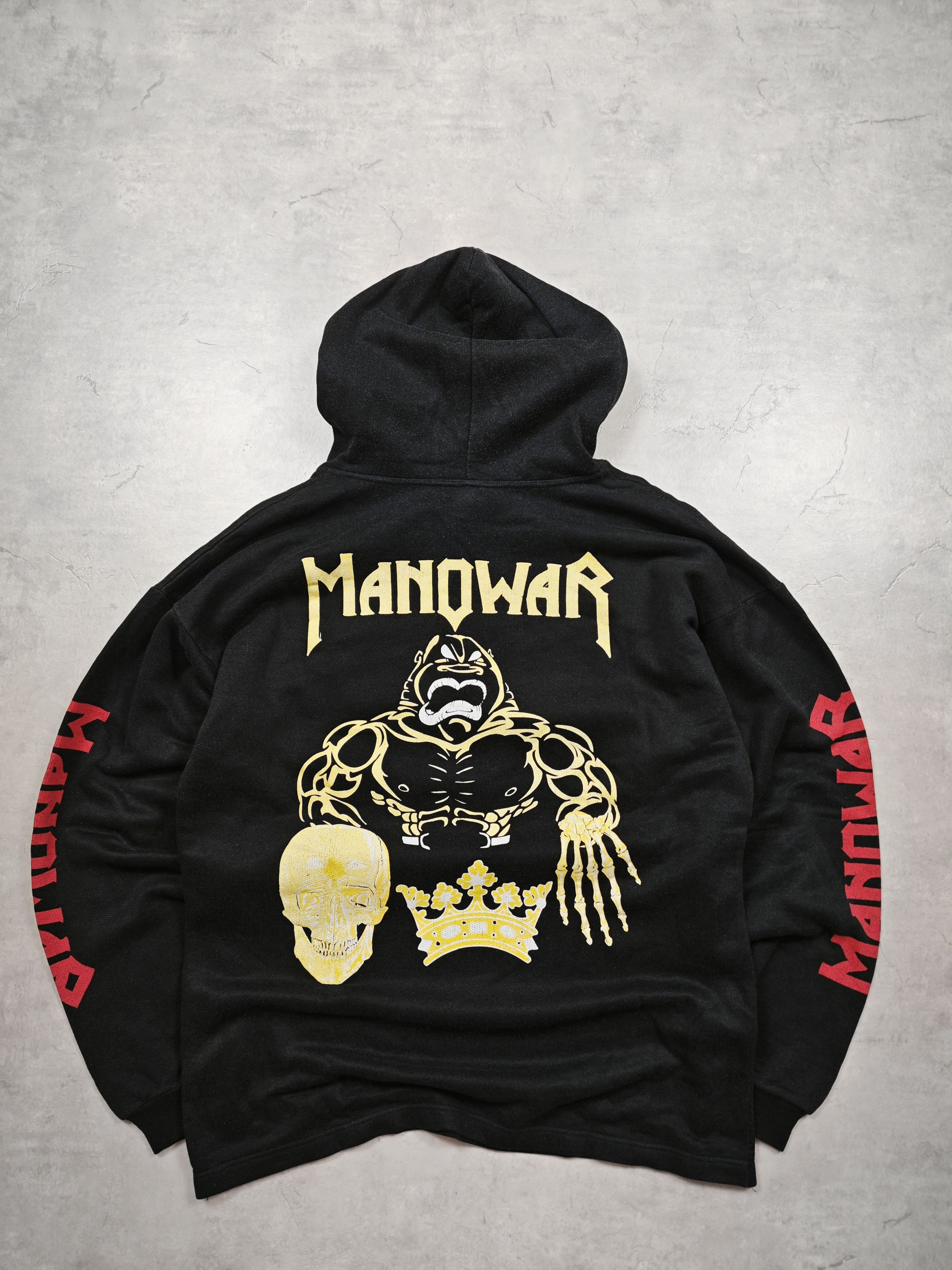 Vintage Manowar Vintage Bootleg Hoodie Size US M / EU 48-50 / 2 - 5 Thumbnail