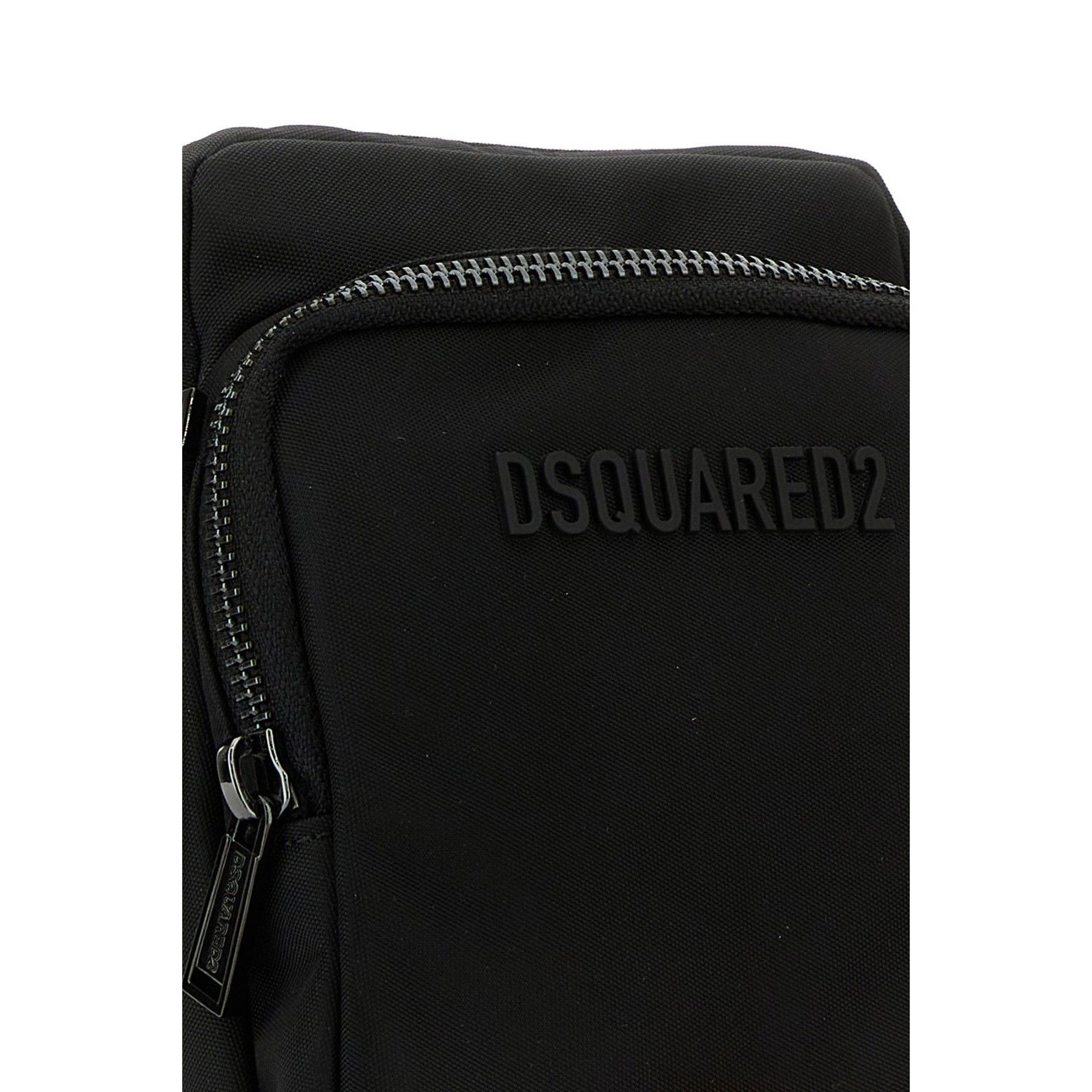 Dsquared2 DSQUARED Urban Black Canvas Crossbody Bag New & Authentic Size ONE SIZE - 4 Thumbnail