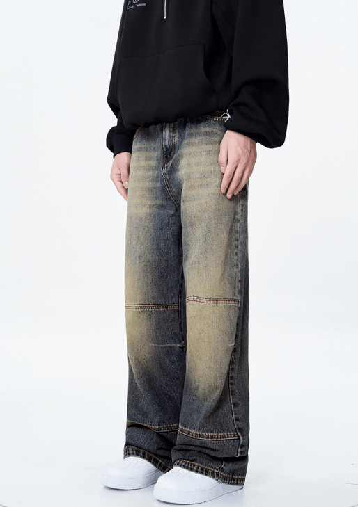 Japanese Brand × Jean American retro distressed straight casual fashion jeans Size US 32 / EU 48 - 4 Thumbnail