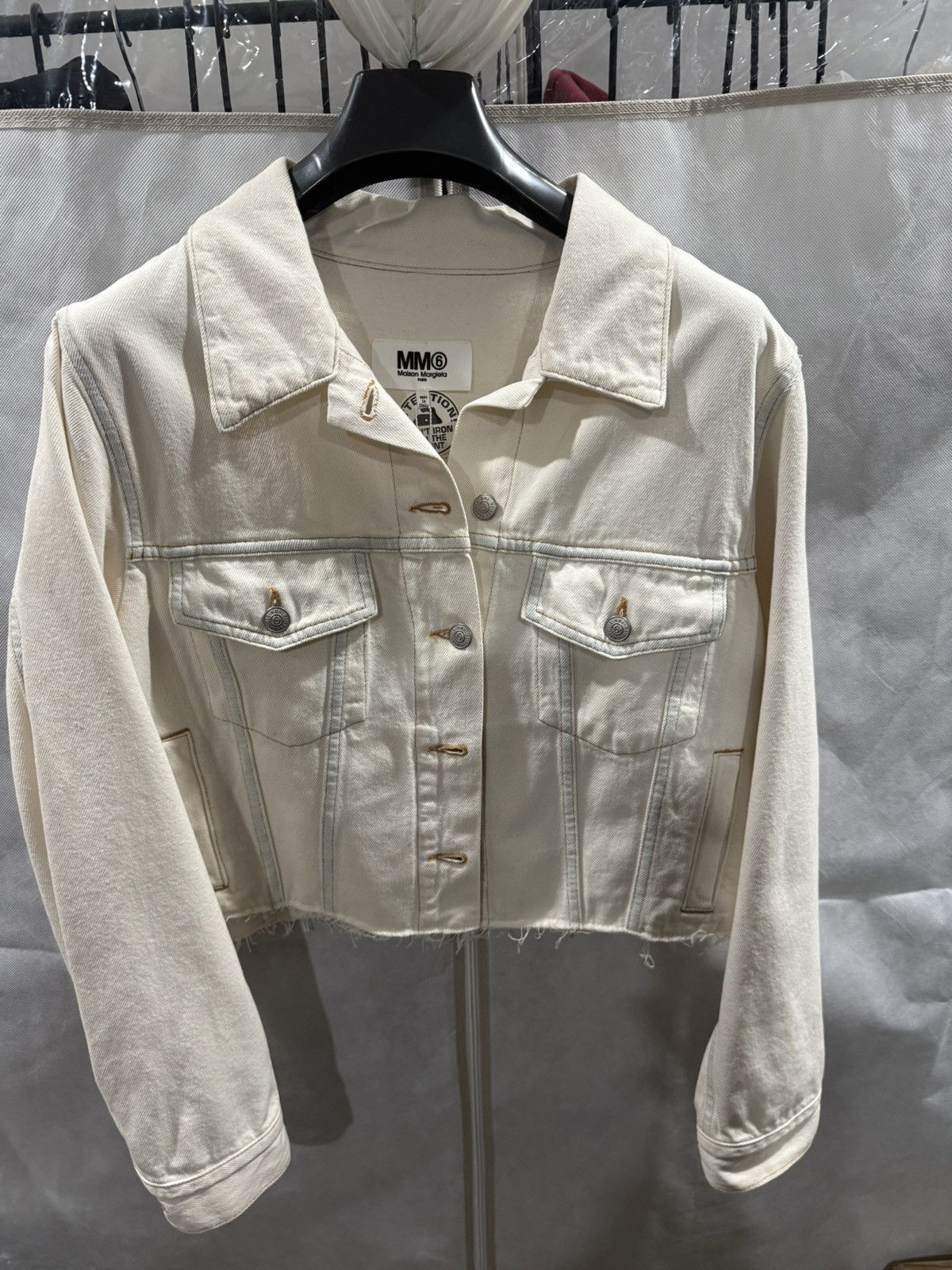 MM6 MM6 Cut off Denim Jacket Size US S / EU 44-46 / 1 - 1 Thumbnail