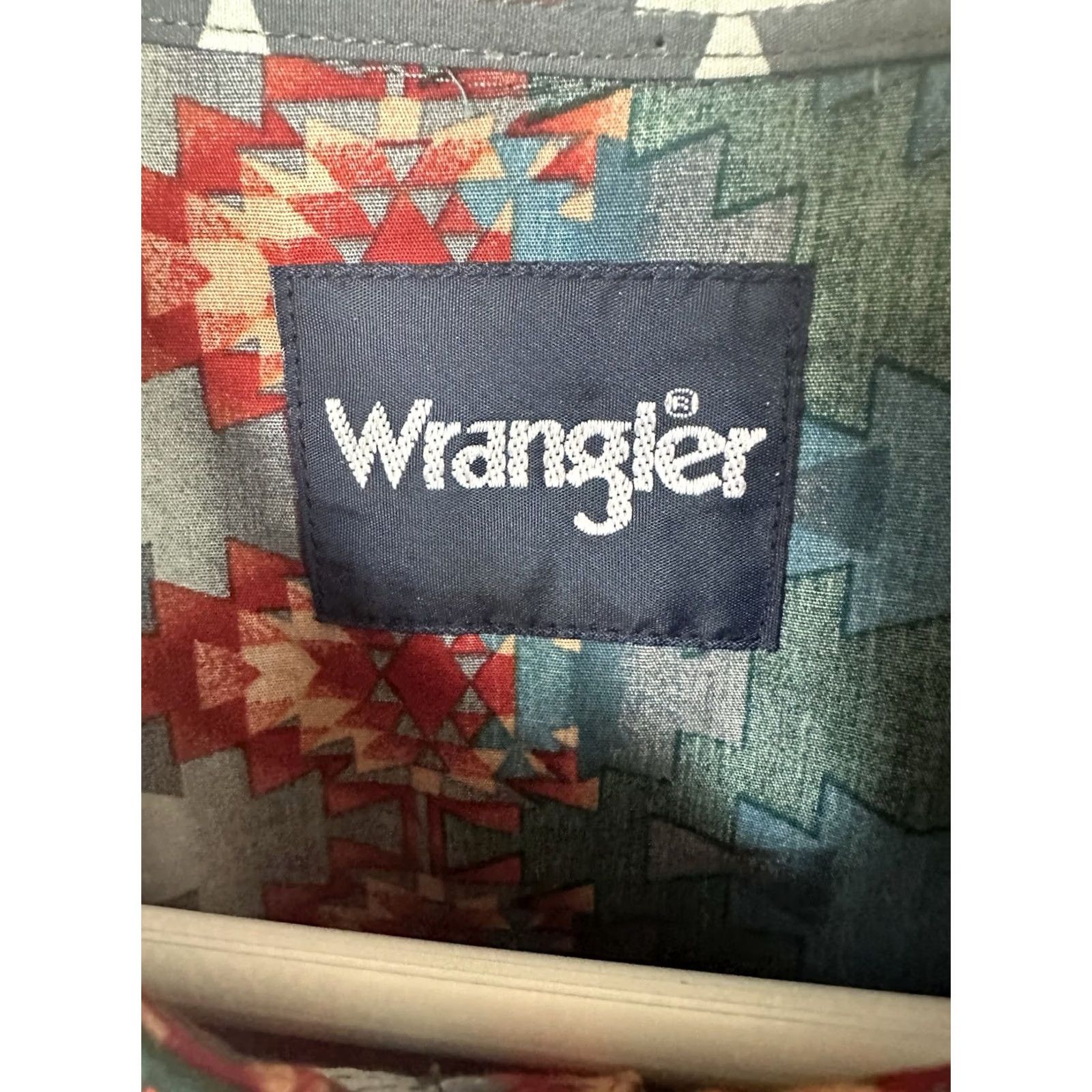 Wrangler VINTAGE Wrangler Mens Shirt 2XL Multi Pearl Aztec Southwestern Tribal Checotah Rodeo NWT Size US XXL / EU 58 / 5 - 7 Thumbnail