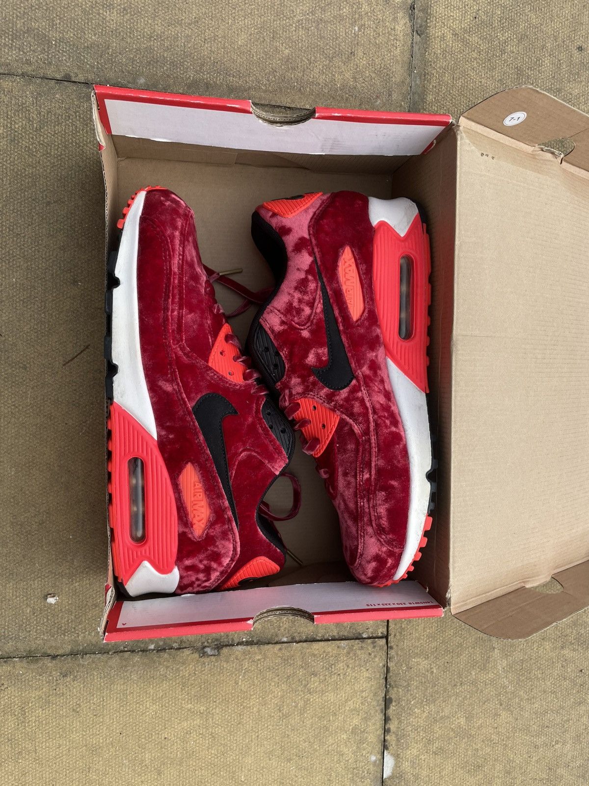 Nike air max 90 25th anniversary red Velvet limited ed uk