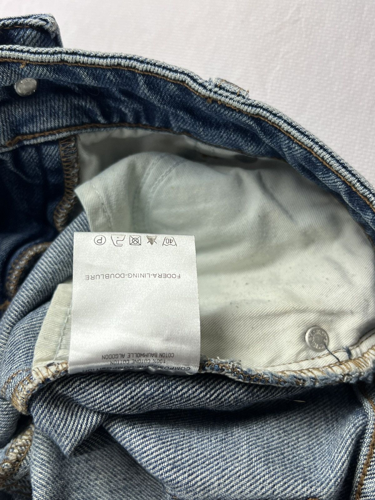 Alexander McQueen × Japanese Brand × Vintage Japanese Avant Garde Alexander McQueen Denim Classic Y2k Size US 26 / EU 42 - 9 Thumbnail
