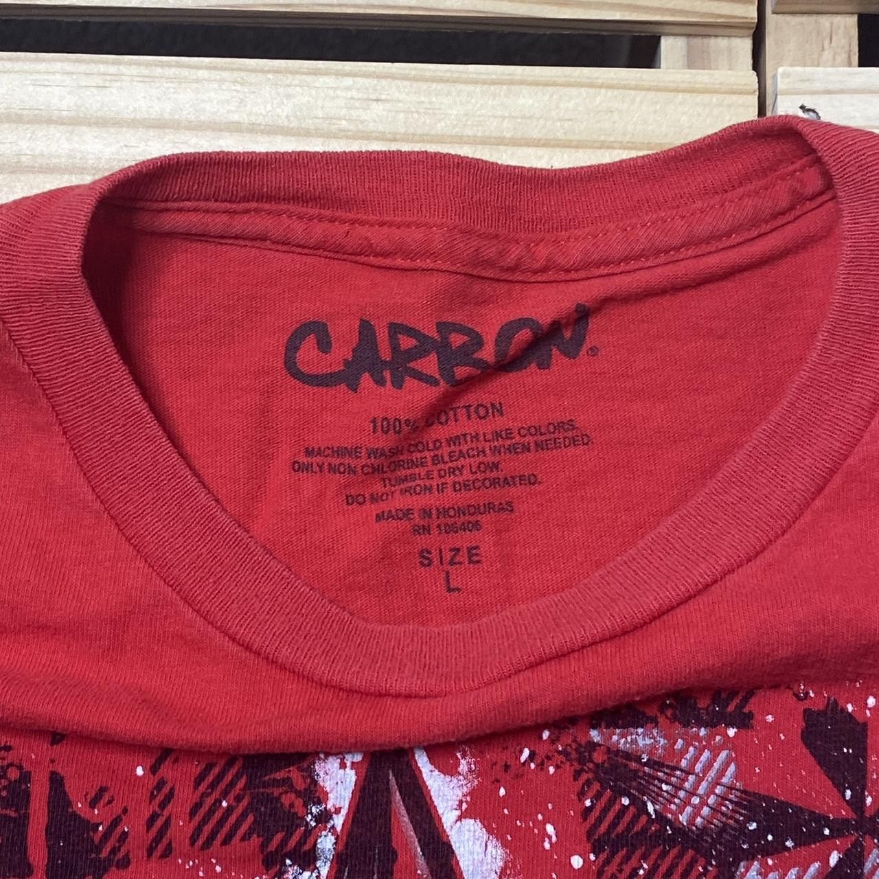 Carbon Carbon Nautical Stars Red Y2K Graffiti Tee Size Large Size US L / EU 52-54 / 3 - 4 Thumbnail