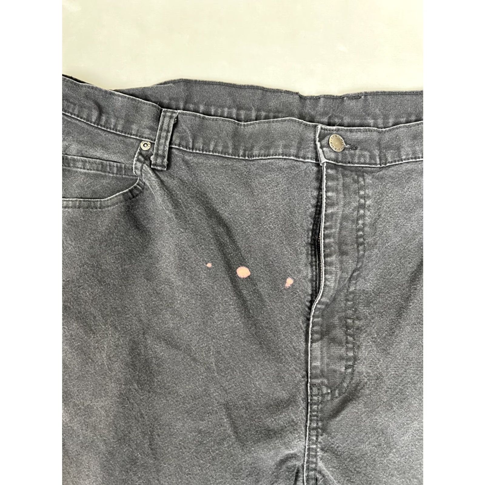 Dickies Dickies Pants Mens 42x30 Black Workwear Utility Carpenter Grunge Stain Faded VTG Size US 42 / EU 58 - 7 Thumbnail