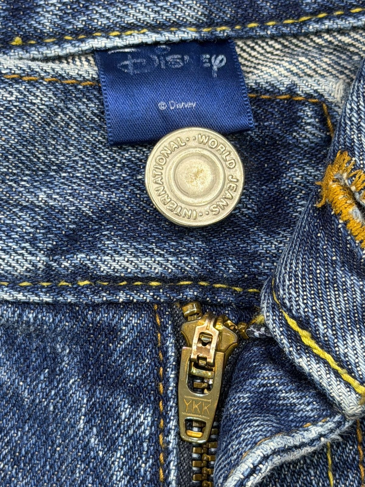 Mickey Mouse Vintage Disney Mickey Mouse Distressed Patchwork Y2K Denim Size US 30 / EU 46 - 8 Thumbnail