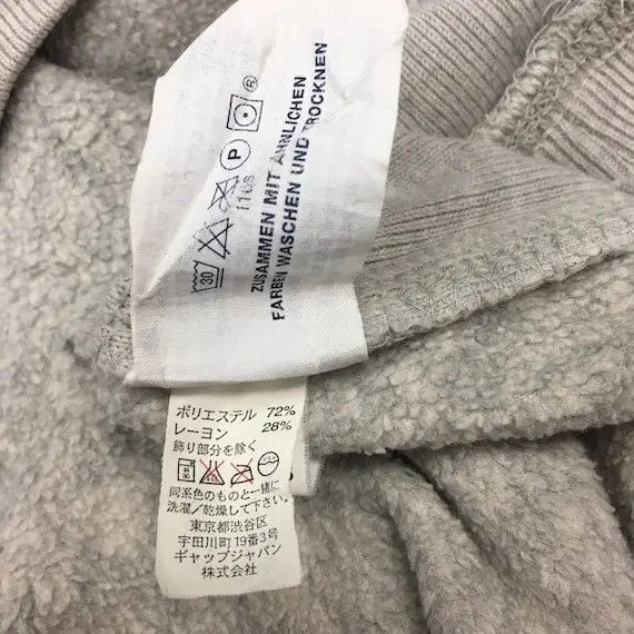 Gap Vtg GAP Fleece Hoodie Sweater Spell Out Pullover Streetwear Size XL / US 12-14 / IT 48-50 - 7 Thumbnail