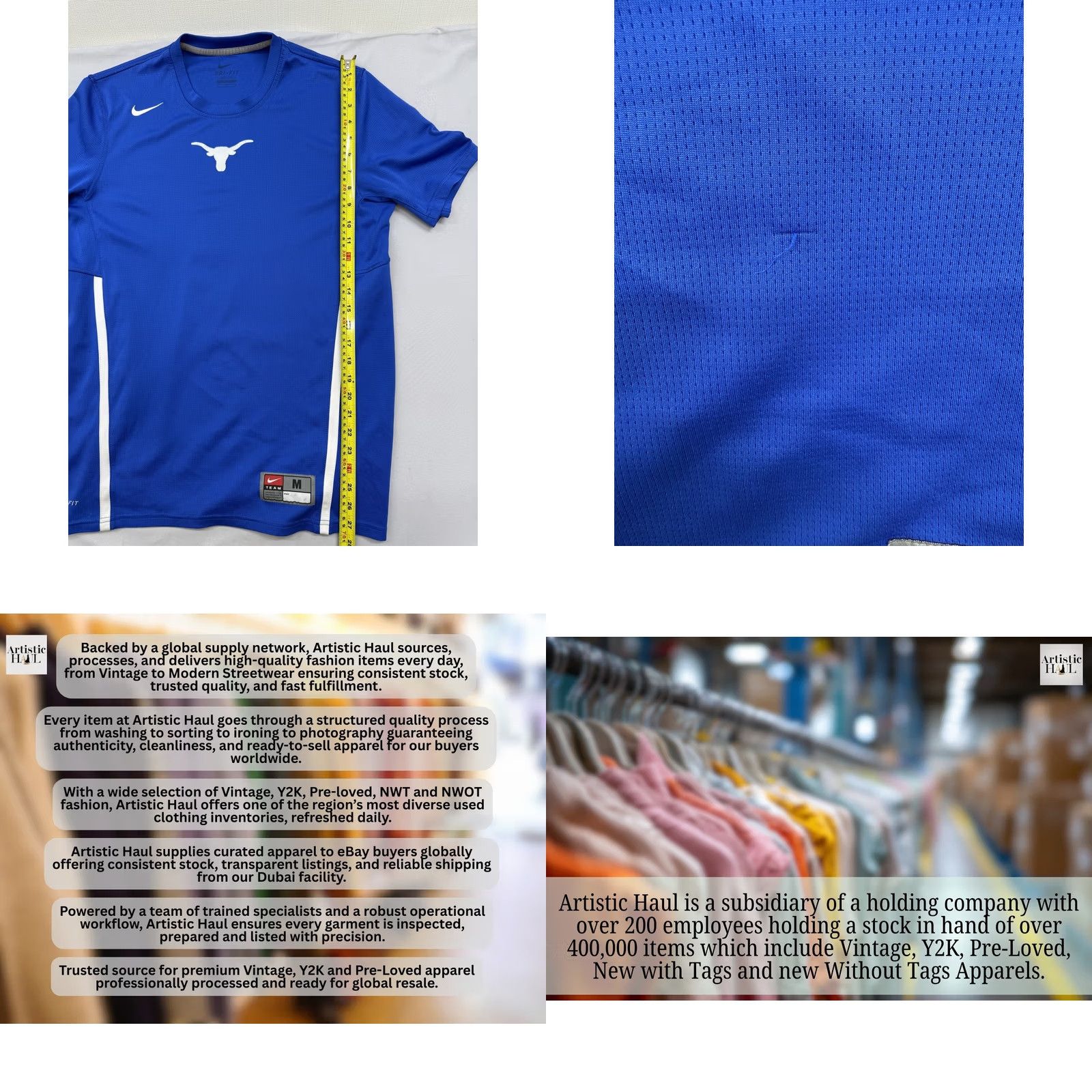 Nike Nike Texas Longhorns Dri-FIT Blue M Men T-Shirt Size US M / EU 48-50 / 2 - 8 Thumbnail