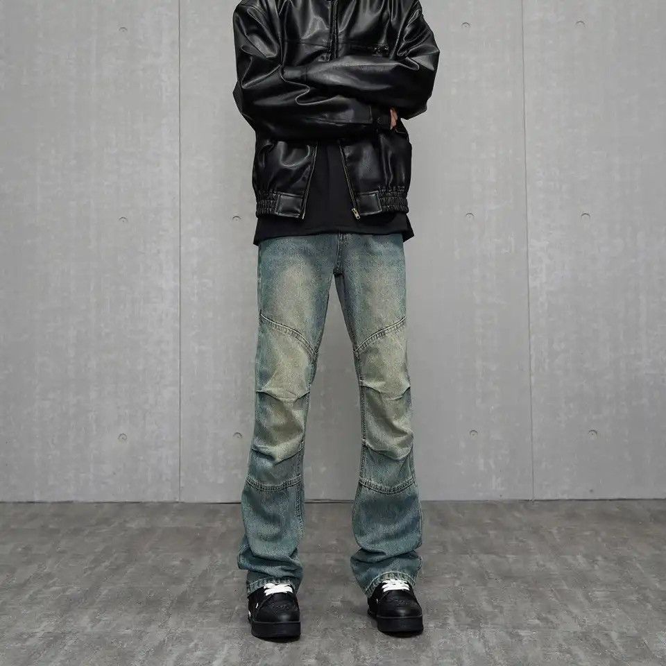 Vintage Y2k Slim Distressed Original Designer Fit Stacked Denim Size US 27 - 2 Thumbnail