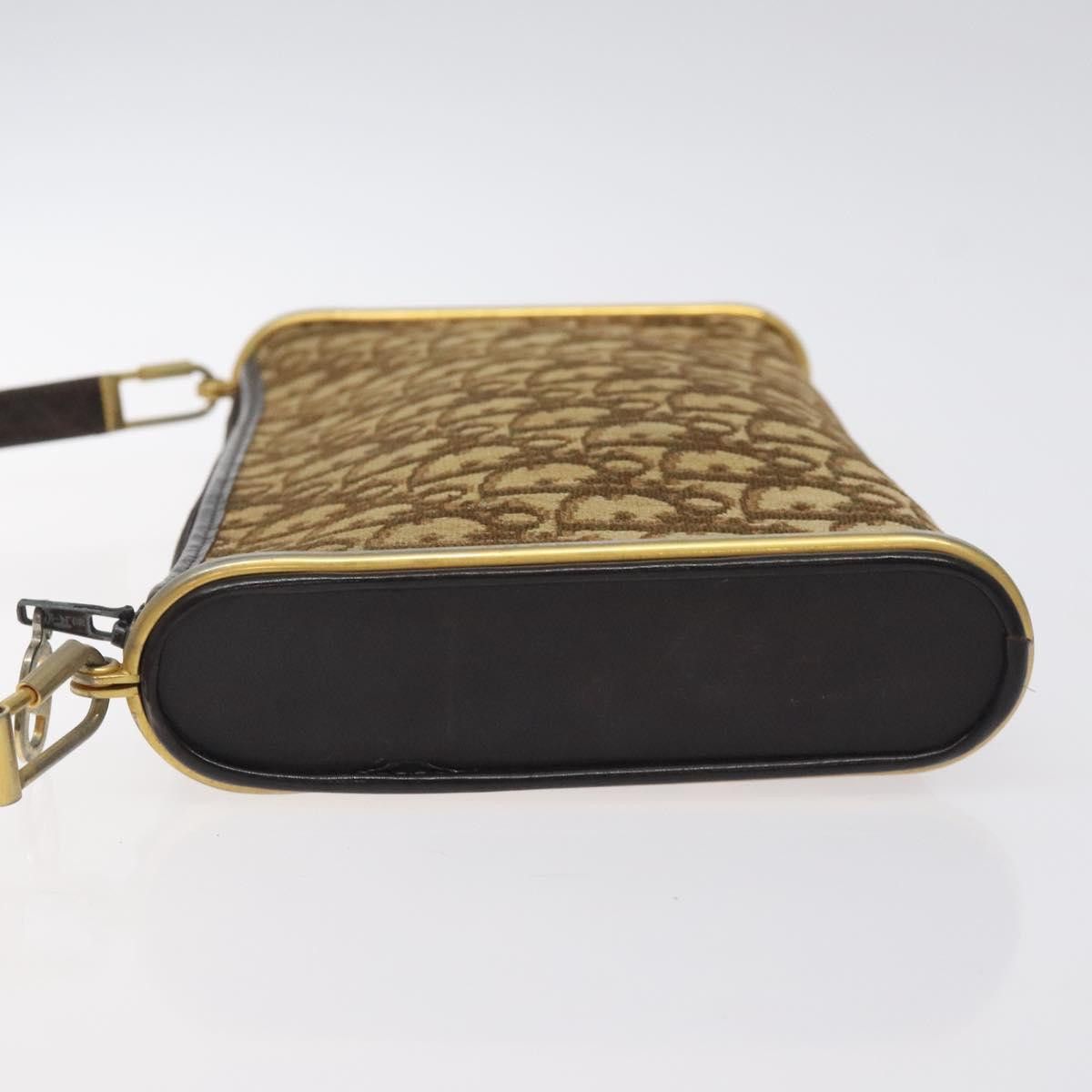 Dior DIOR Trotter Canvas Shoulder Bag Brown Gold Size ONE SIZE - 5 Thumbnail