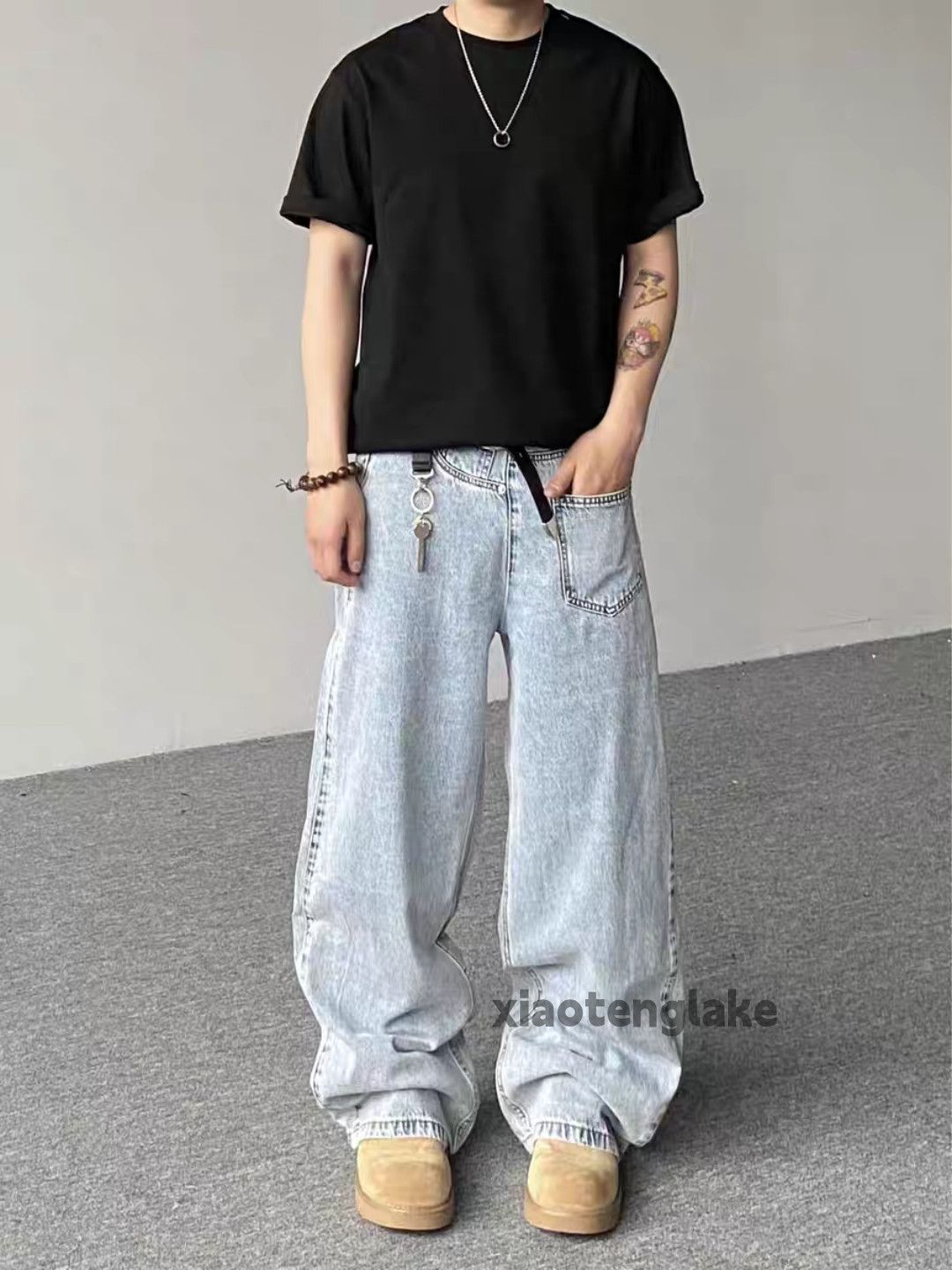 Jean Utility washed faded cleanfit yuppie hiphop baggy pants Size US 32 / EU 48 - 5 Thumbnail