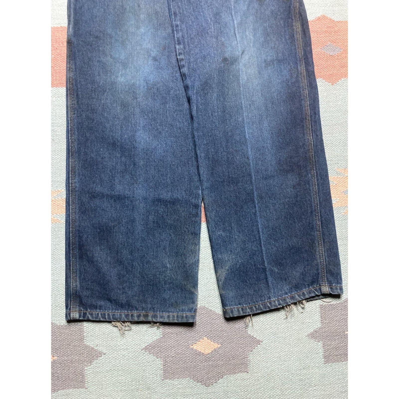 Nautica VINTAGE Nautica Jeans Wide-Leg 29x29 Men Blue Hip Hop Grunge 90s Carry Baggy Carpenter Skater Style Size US 29 - 6 Thumbnail