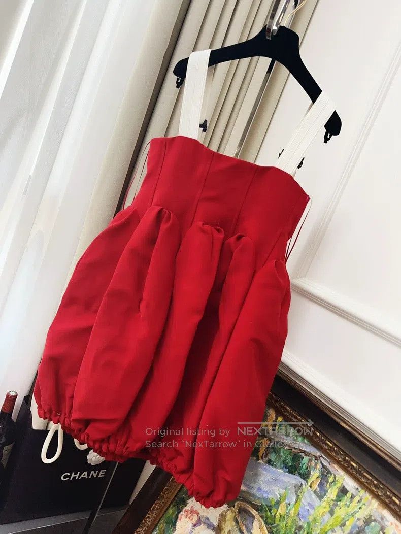 Louis Vuitton Louis Vuitton Redbook Retro Halter Skirt Puffy Skirt Size 35" - 2 Thumbnail