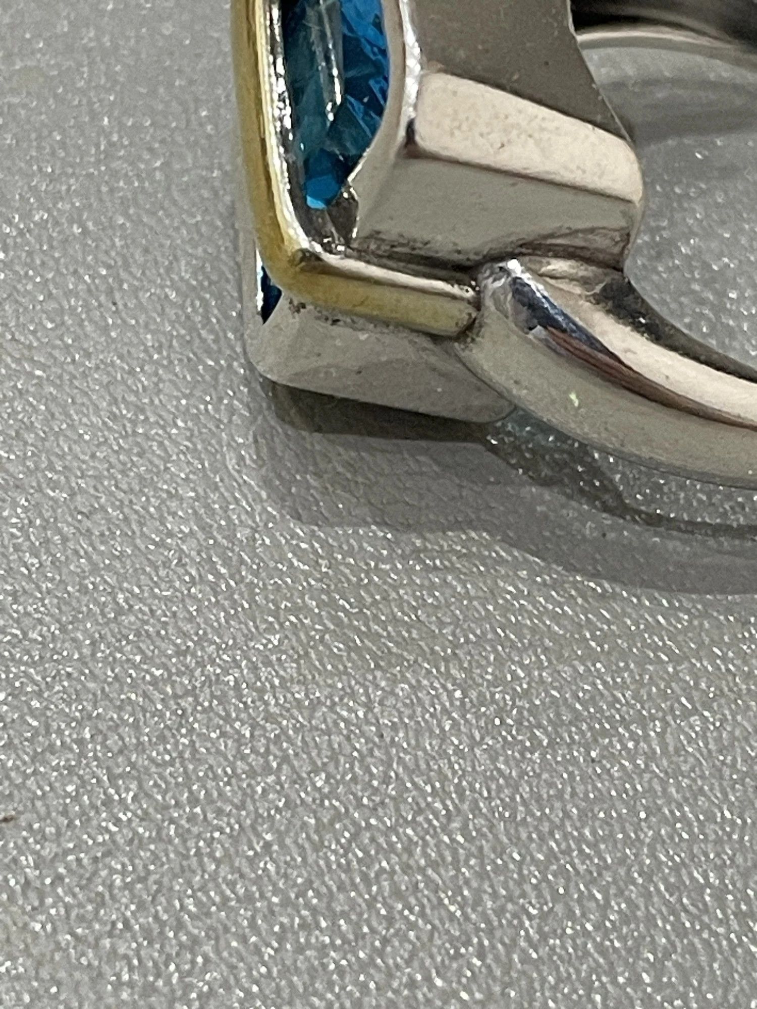 Jewelry Resizable 925 Sterling Silver Zircons Ring Size ONE SIZE - 7 Thumbnail