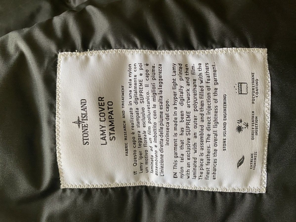 Stone Island × Supreme Supreme FW17 Stone Island Lamy Cover Stampato Puffy Jacket Size US M / EU 48-50 / 2 - 6 Thumbnail