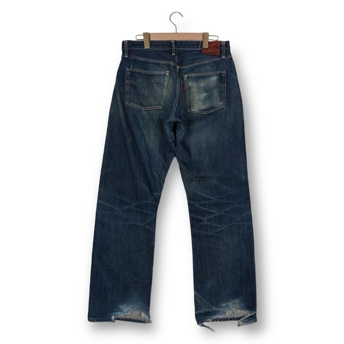 Vintage Vintage Jack The Ripper & Co Distressed Denim Jeans Size US 33 - 5 Thumbnail