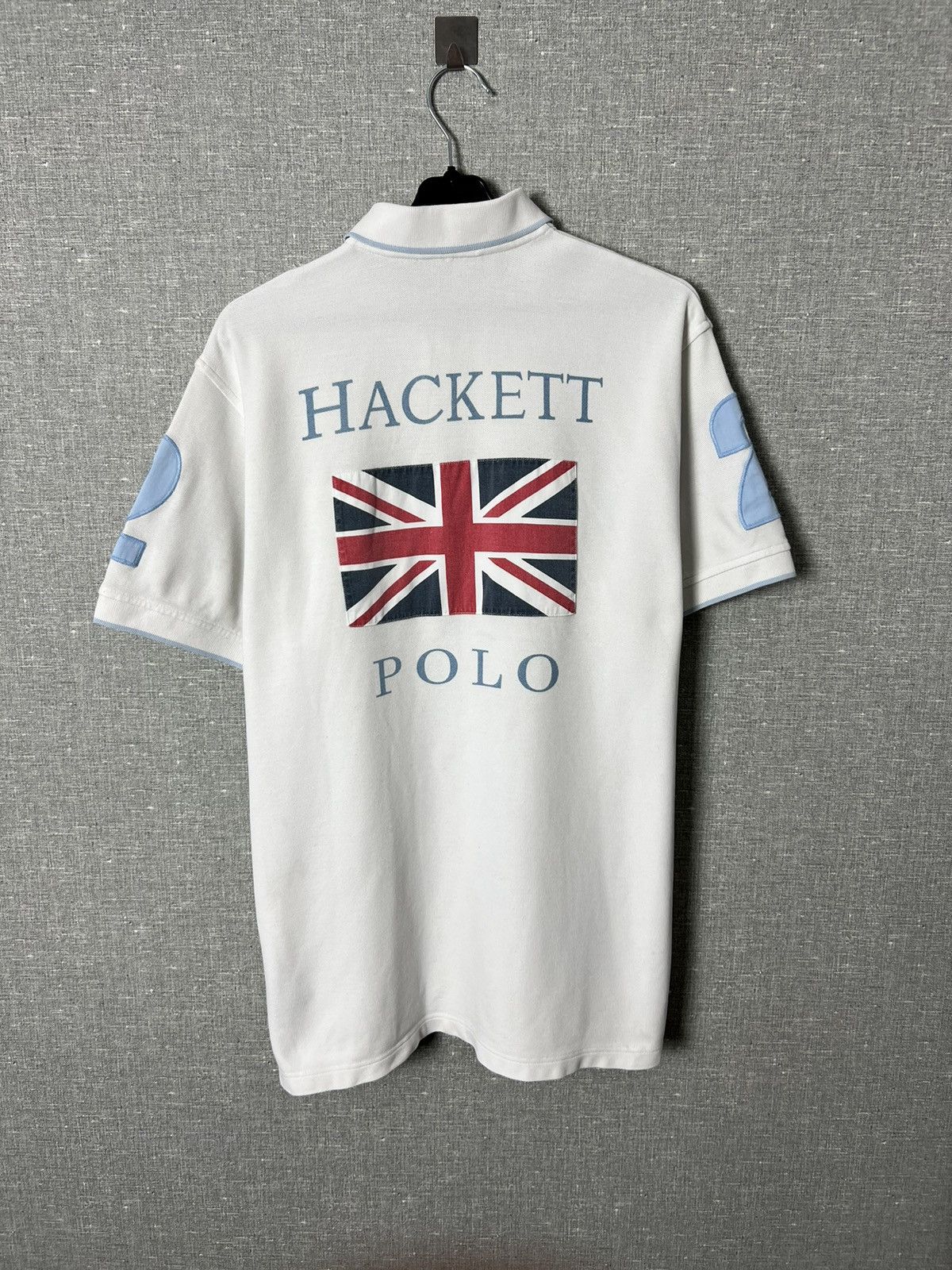 Hackett Rare Hackett Polo #2 Great Britain Flag Big Logo T-Shirt Size US M / EU 48-50 / 2 - 1 Thumbnail